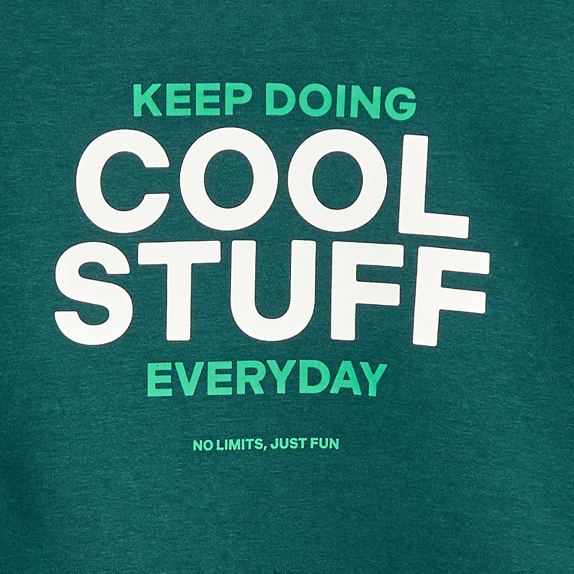 Printed loose-fit sweatshirt GREEN - Image 2