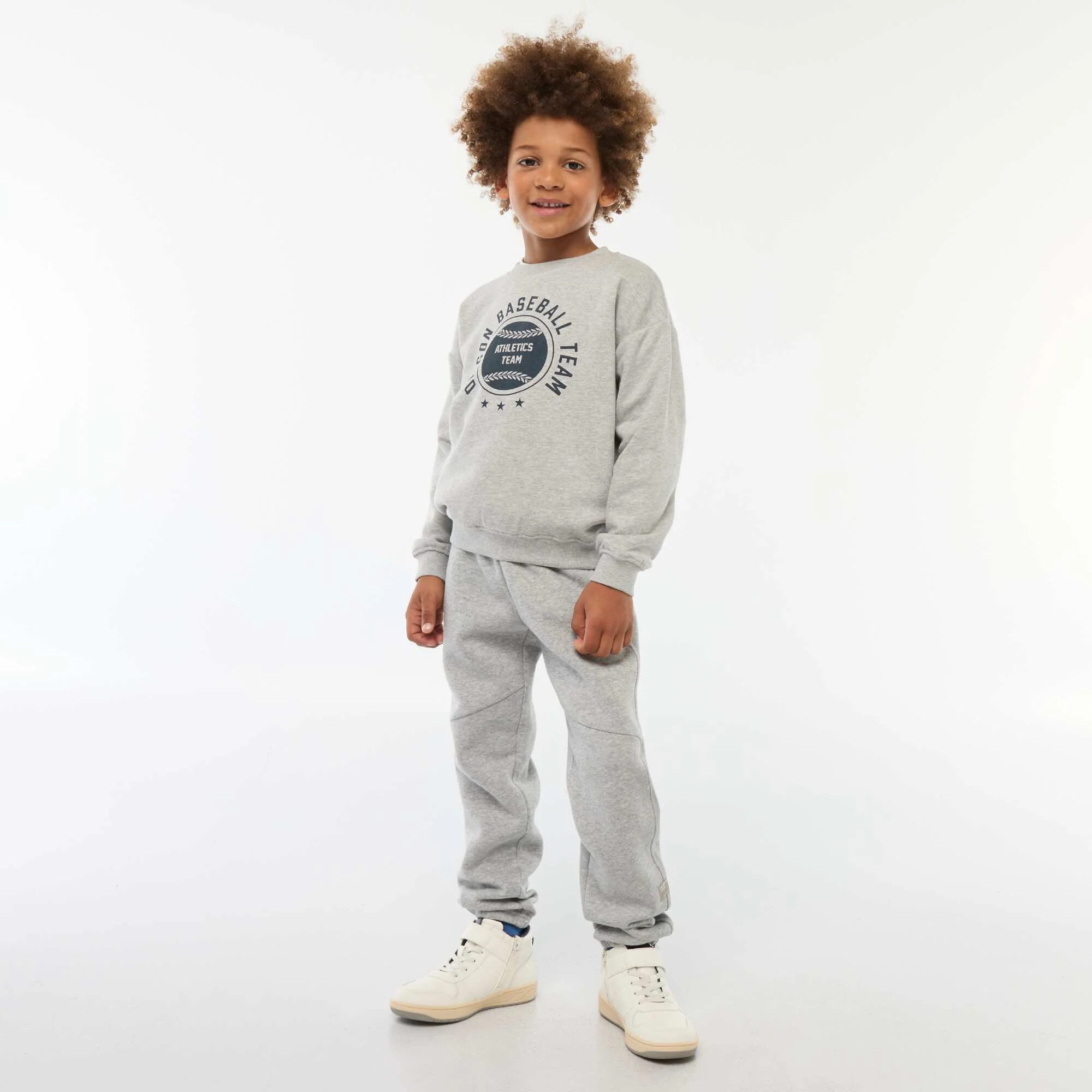 Printed loose-fit sweatshirt GREY - Image 2