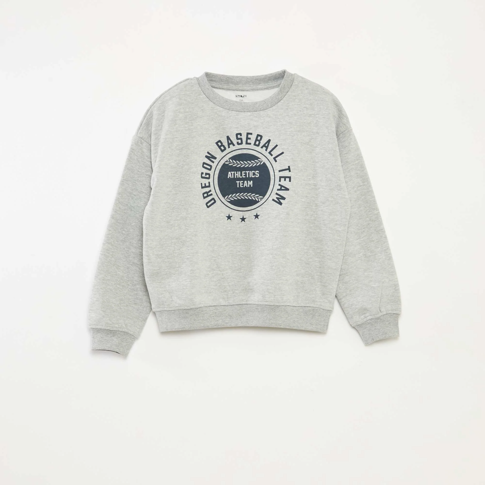 Printed loose-fit sweatshirt GREY - Image 4