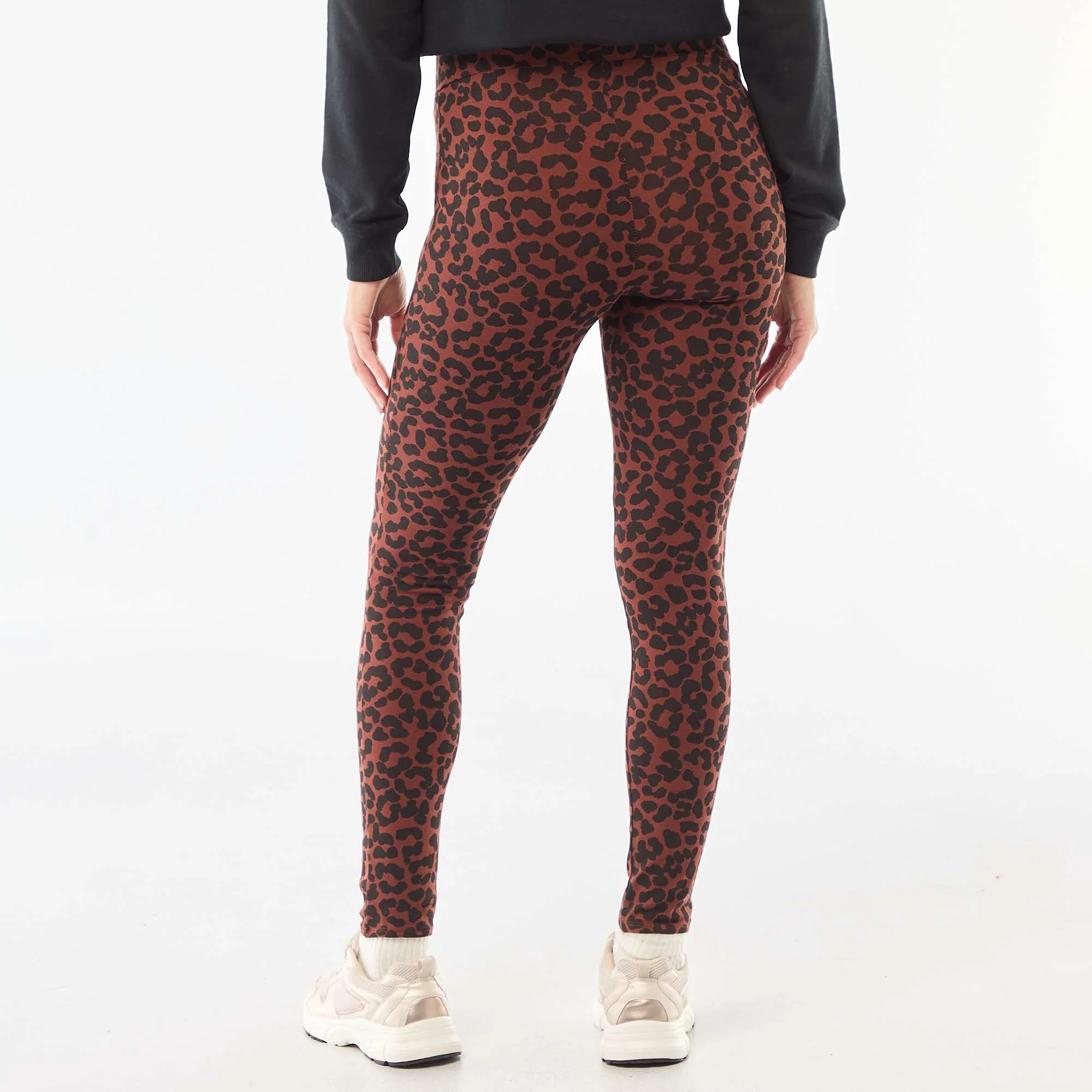 Printed Maternity Leggings BEIGE - Image 3