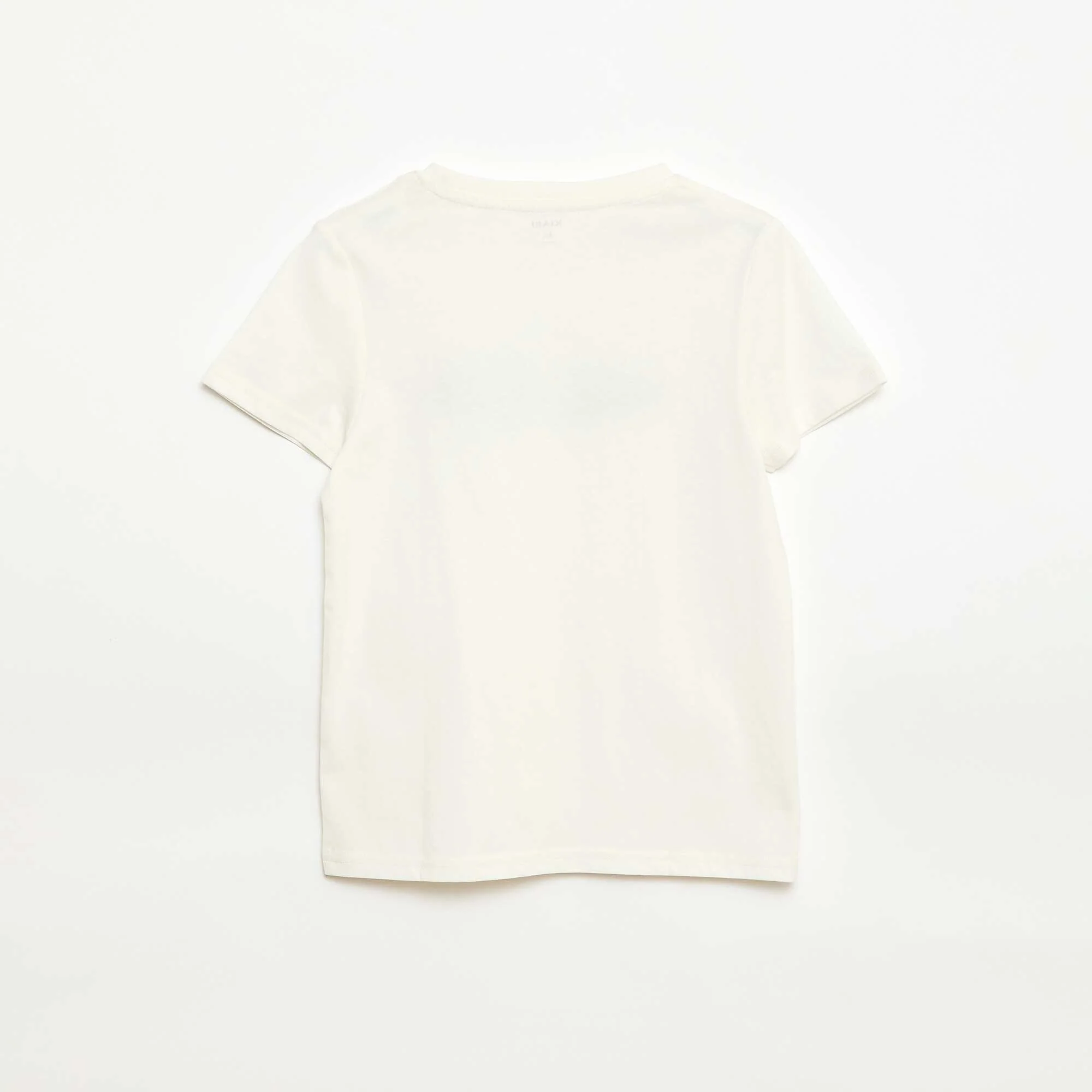 Printed Message T-Shirt WHITE - Image 3