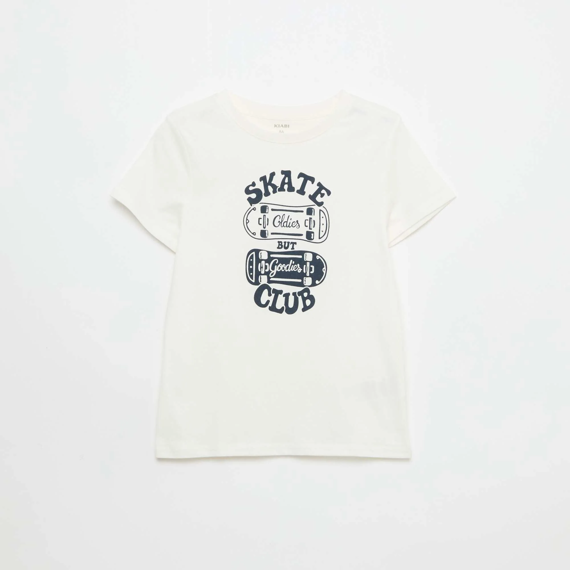 Printed Message T-Shirt WHITE