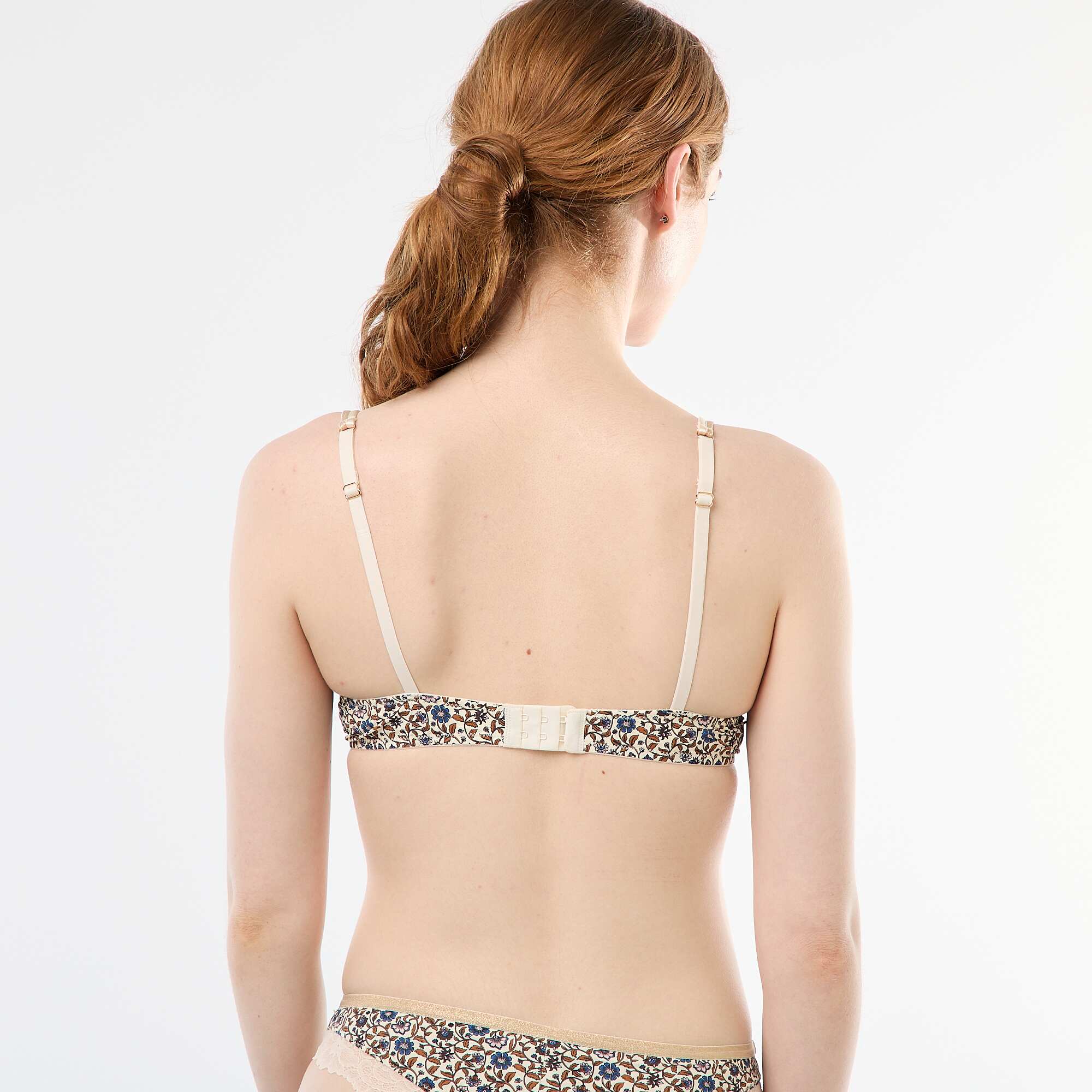 Printed Microfiber Bra WHITE - Image 3