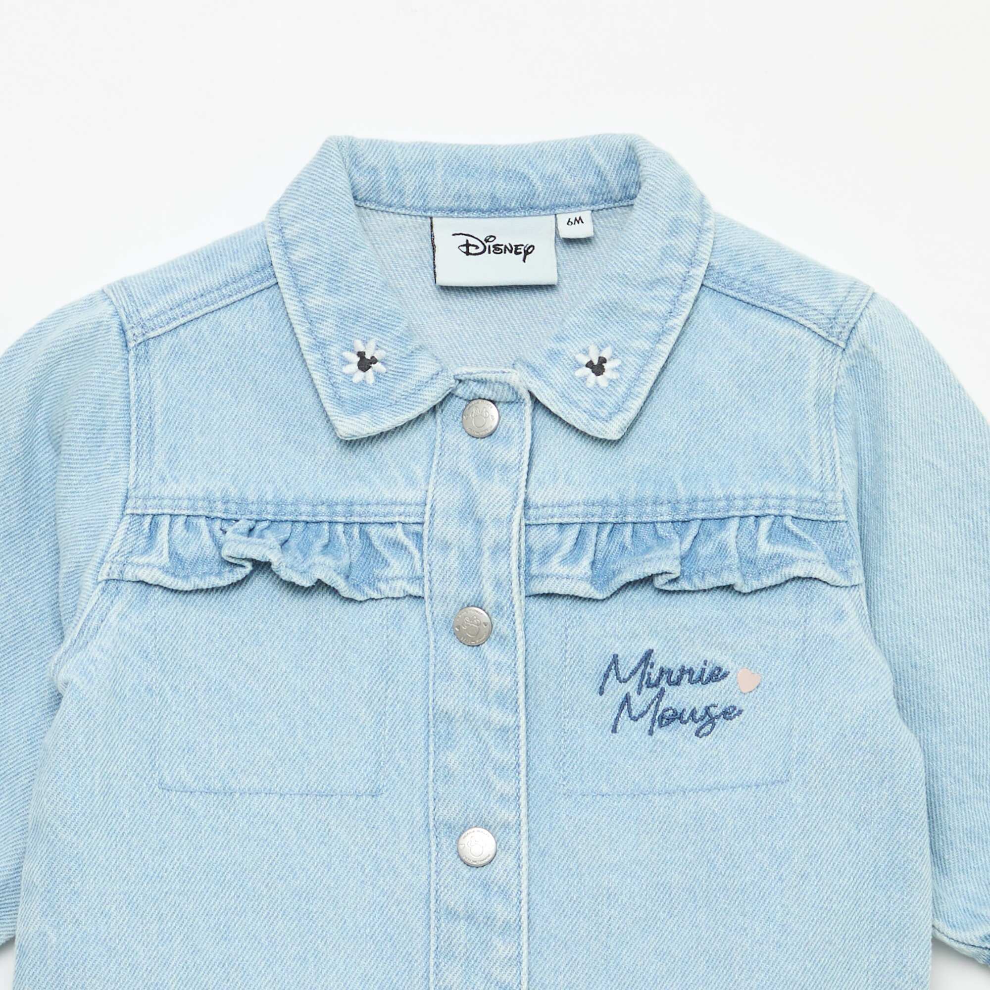 Printed 'Minnie' denim jacket BLUE - Image 3
