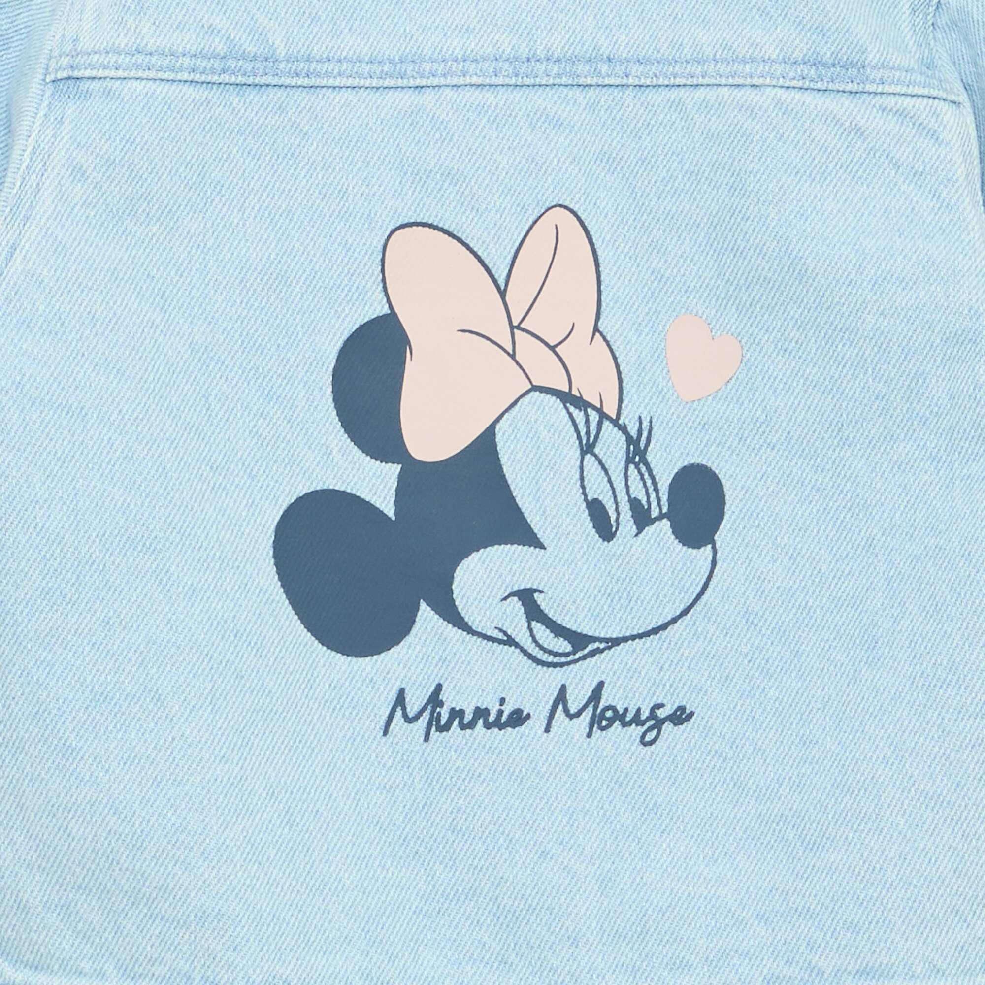Printed 'Minnie' denim jacket BLUE - Image 4