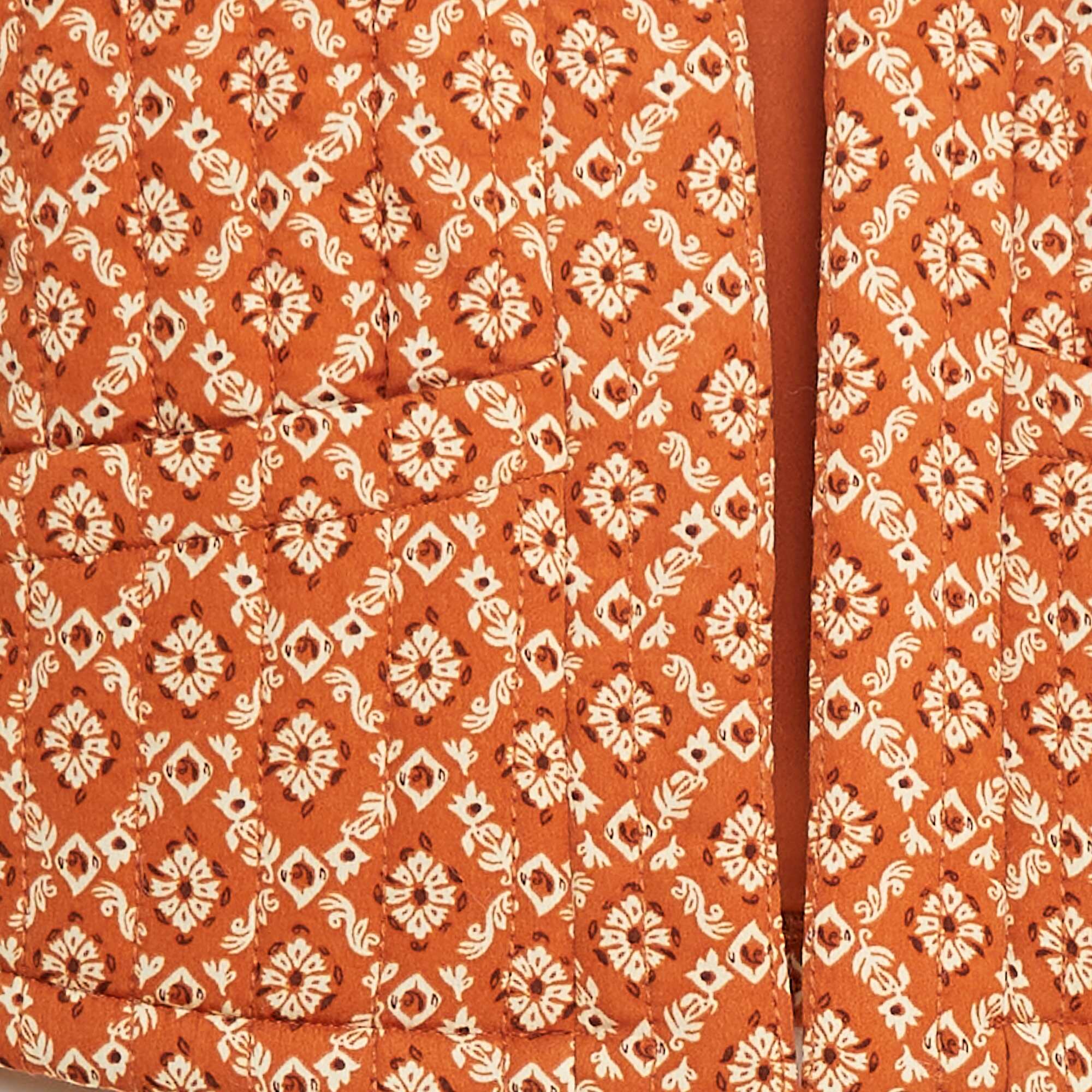 Printed padded bodywarmer BROWN - Image 3