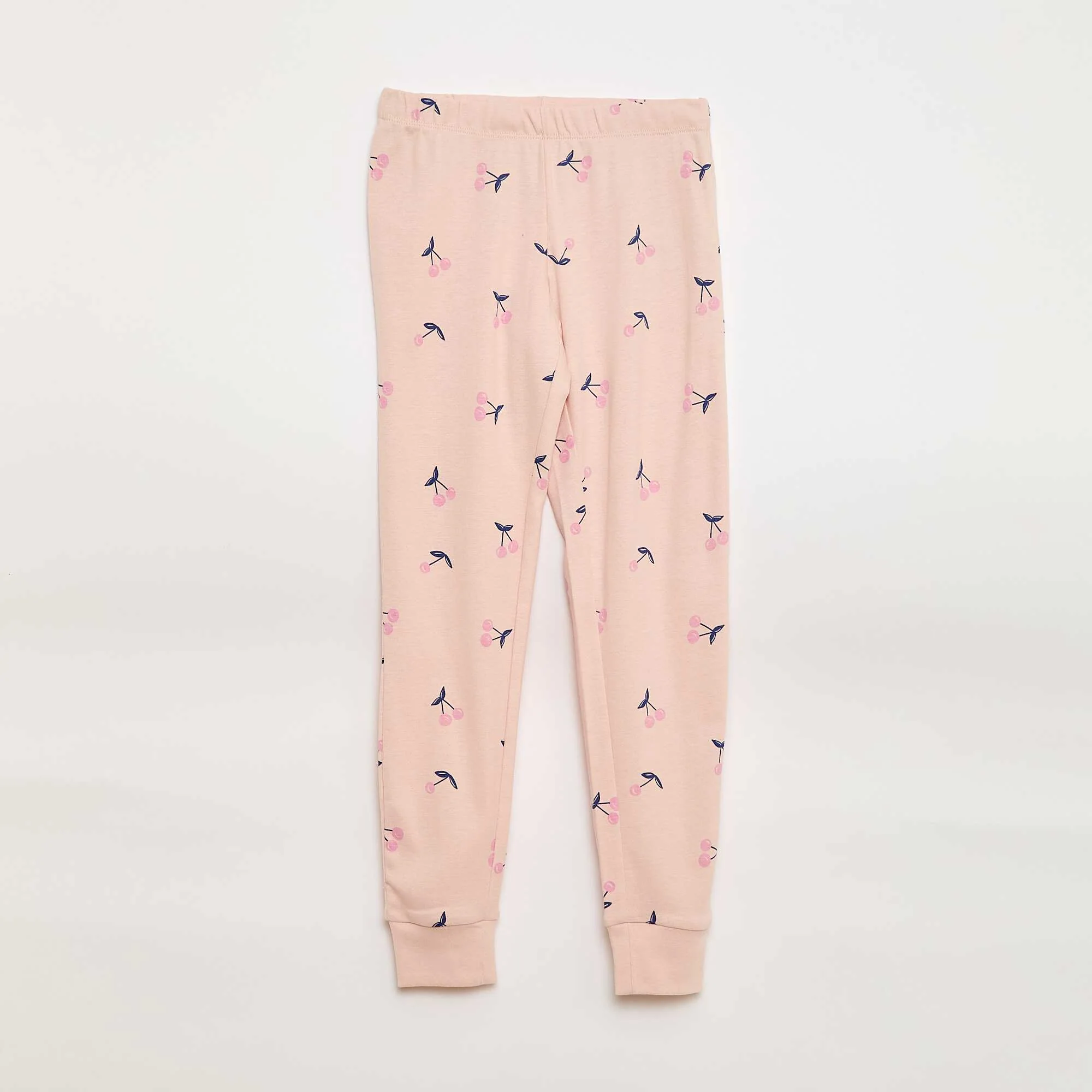 Printed Pajama Set - T-shirt + Pants - 2 pieces PINK - Image 3