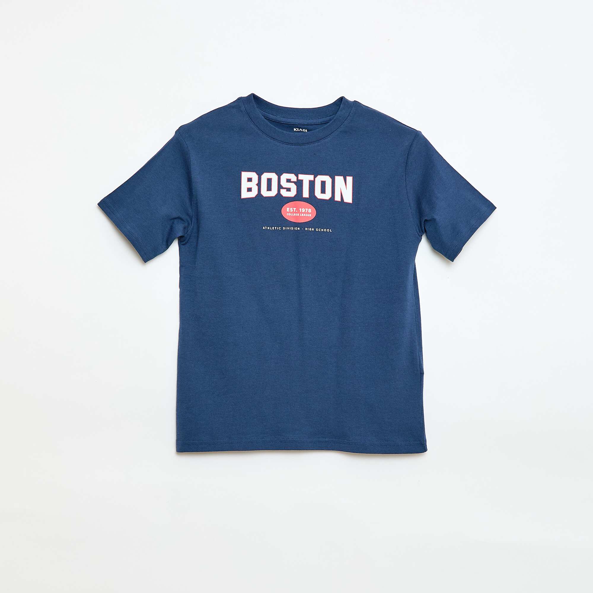 Printed Short-Sleeve T-Shirt BLUE