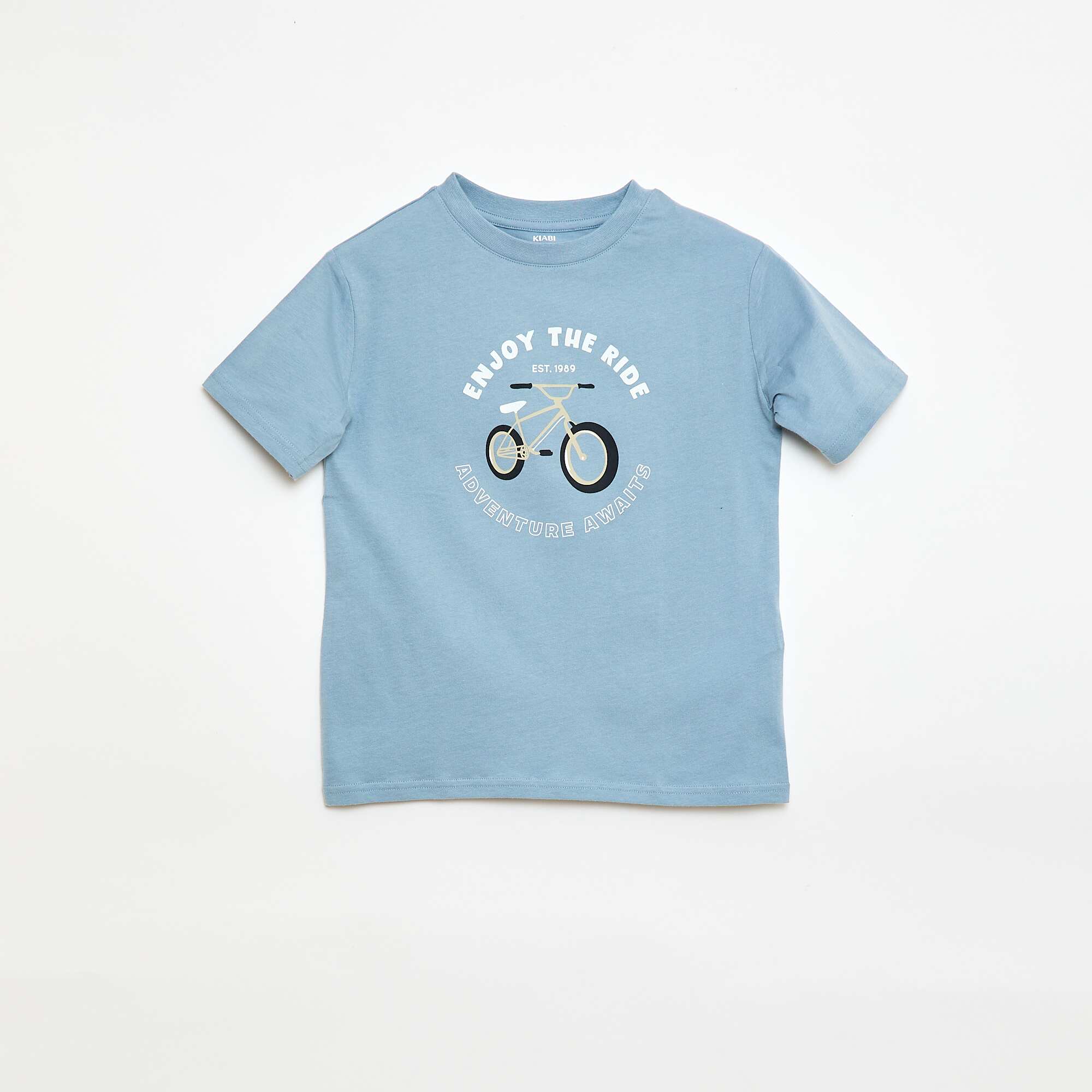 Printed Short-Sleeve T-shirt BLUE