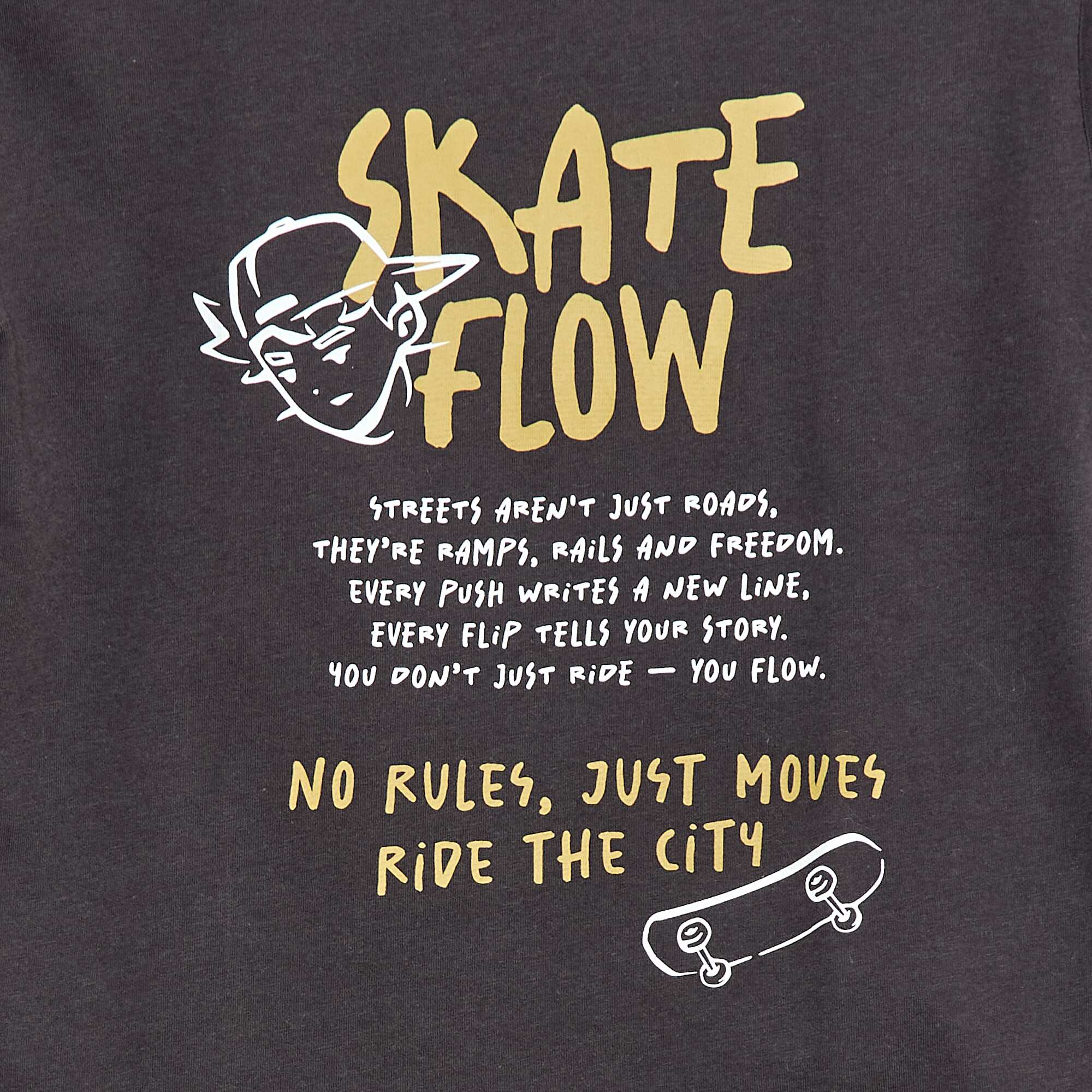 Printed Short-Sleeve T-shirt GREY - Image 2