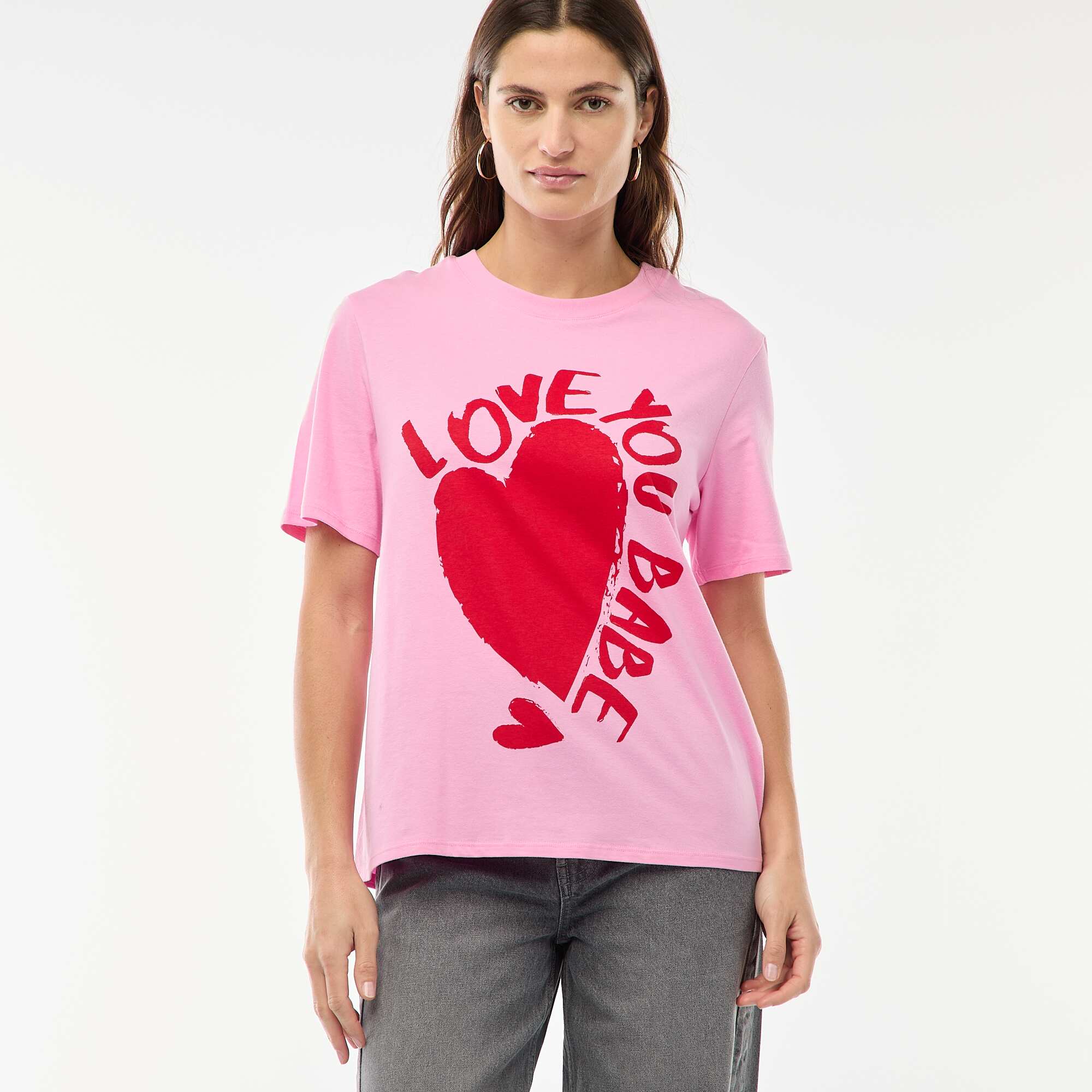 Printed Short-Sleeve T-shirt PINK - Image 3
