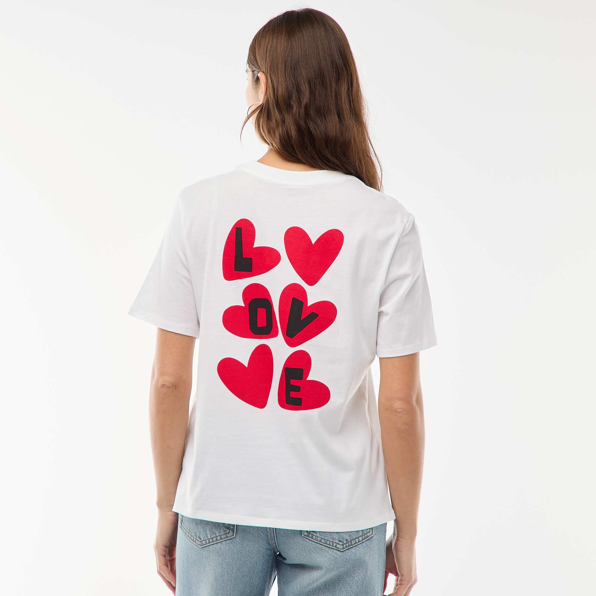 Printed Short-Sleeve T-Shirt WHITE - Image 4