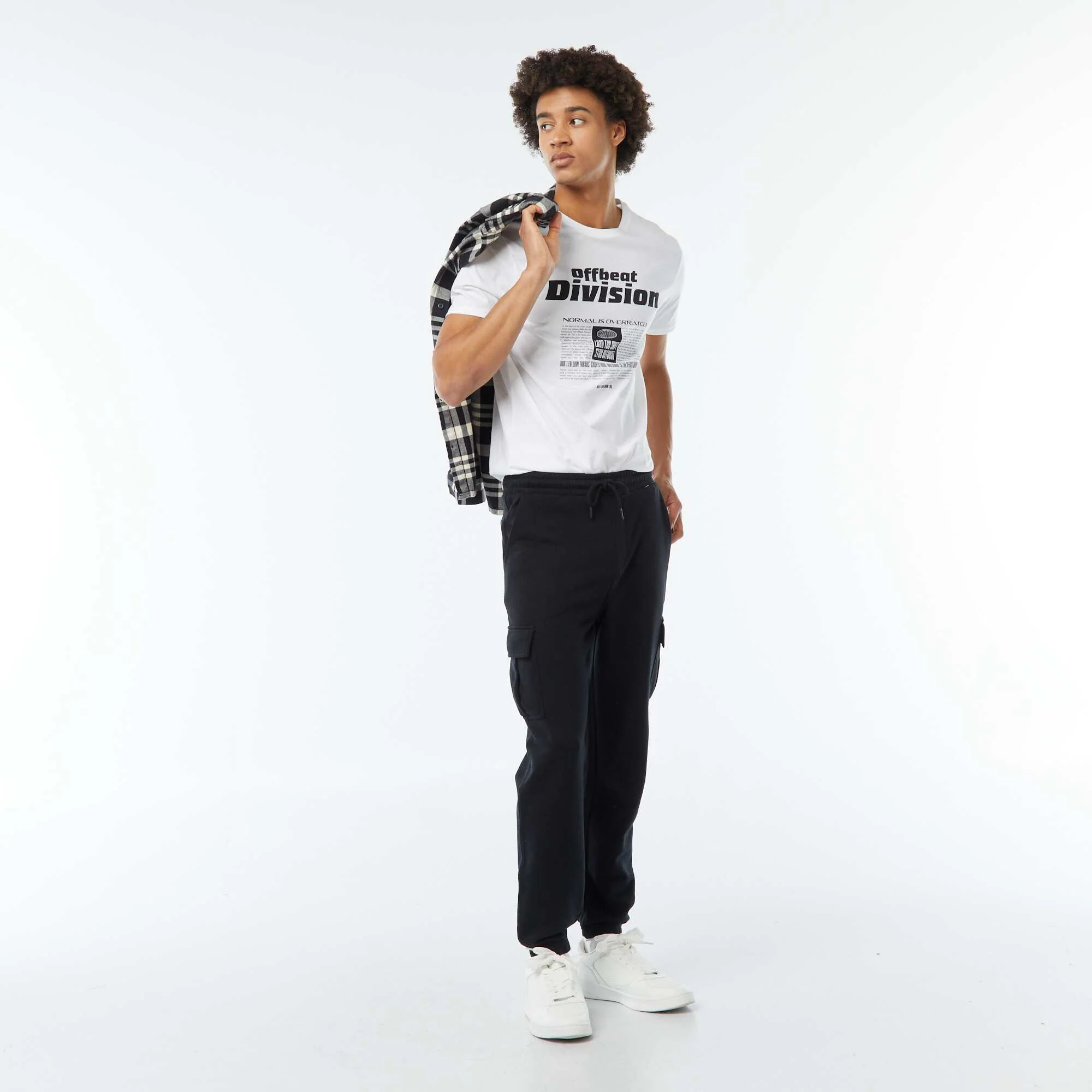 Printed short-sleeved T-shirt WHITE - Image 2