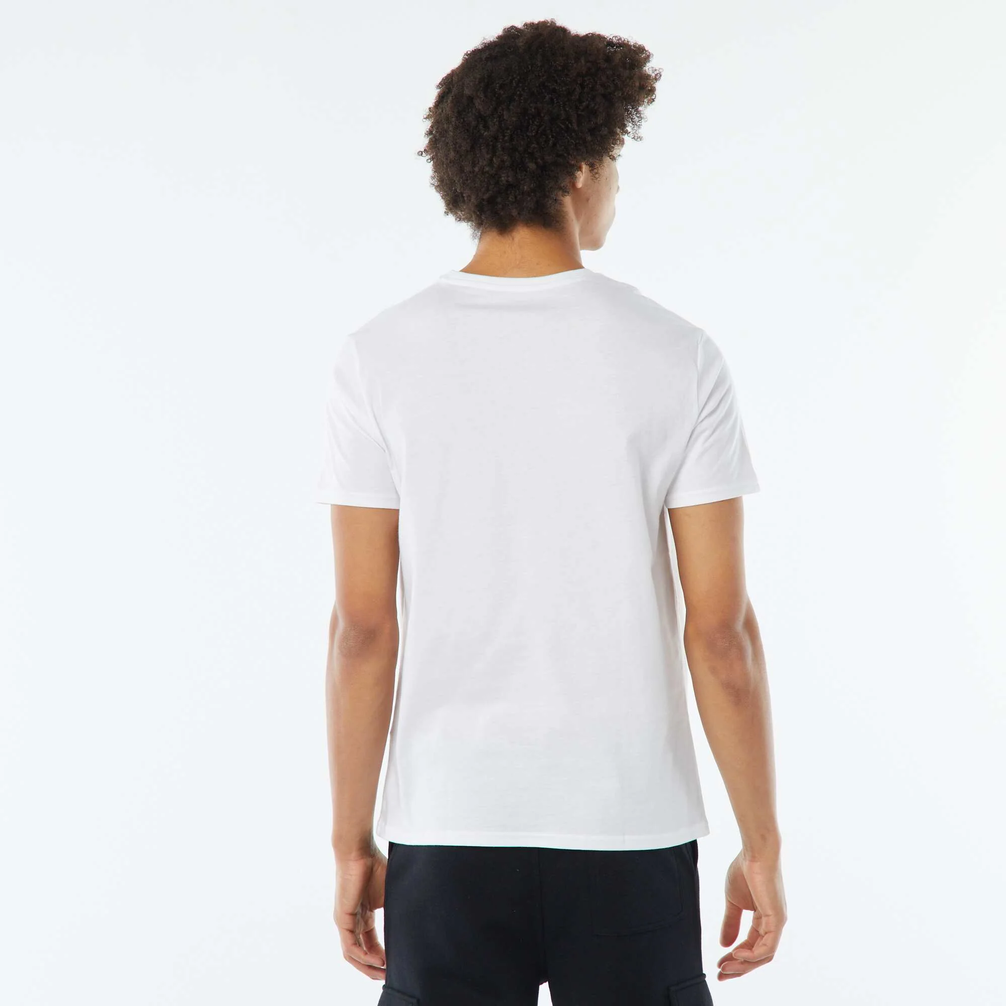 Printed short-sleeved T-shirt WHITE - Image 4