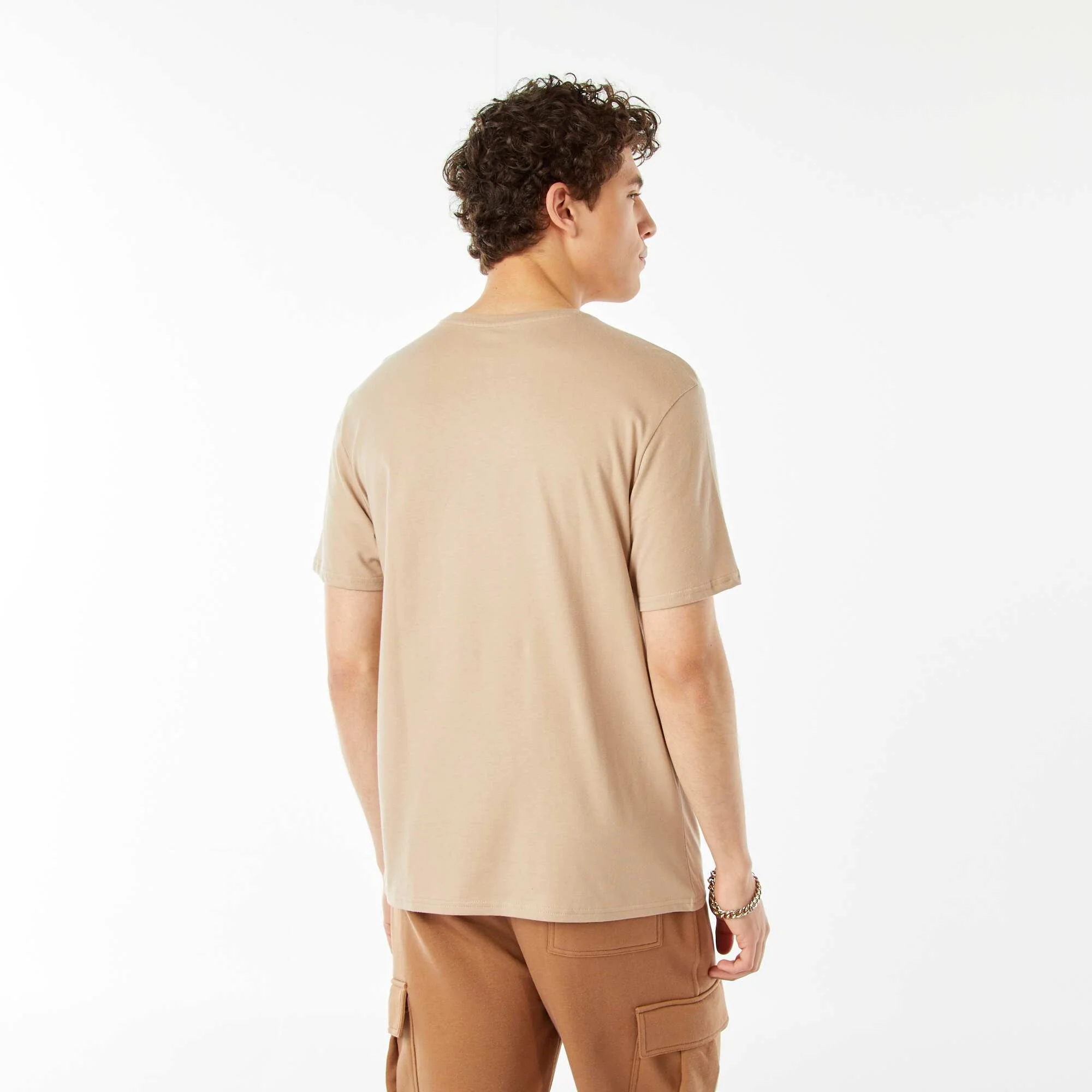 Printed slogan T-shirt WHITE - Image 4
