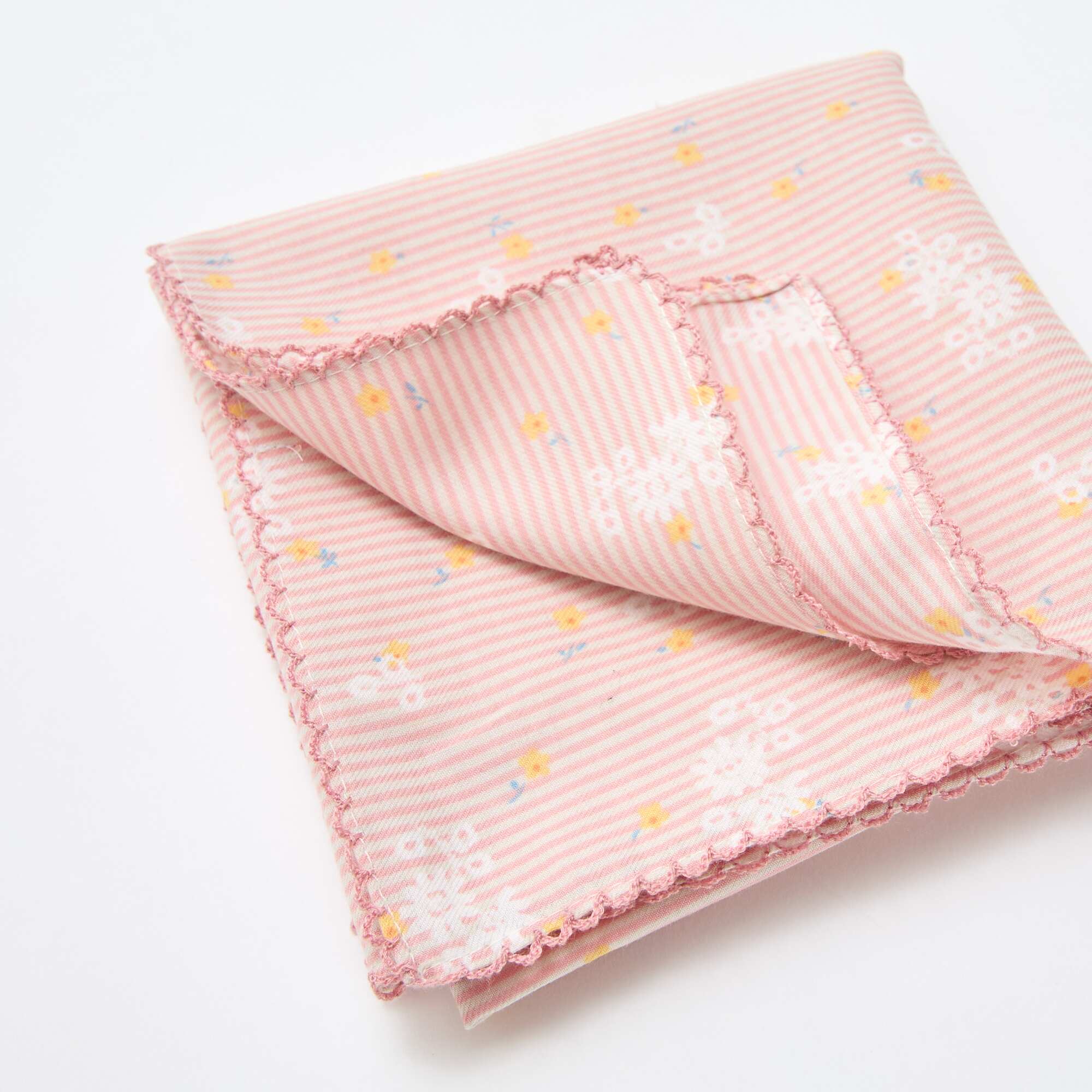 Printed Square Scarf PINK - Image 2
