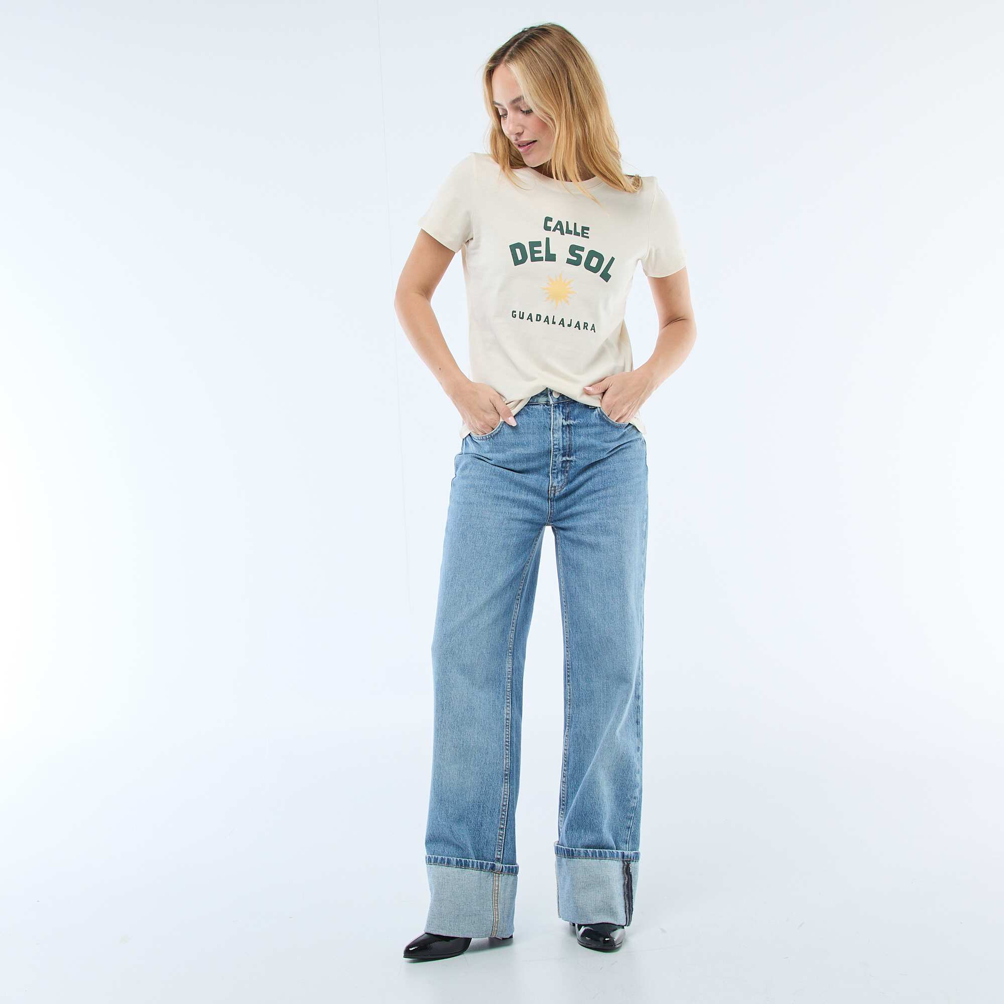 Printed T-shirt GREEN - Image 2