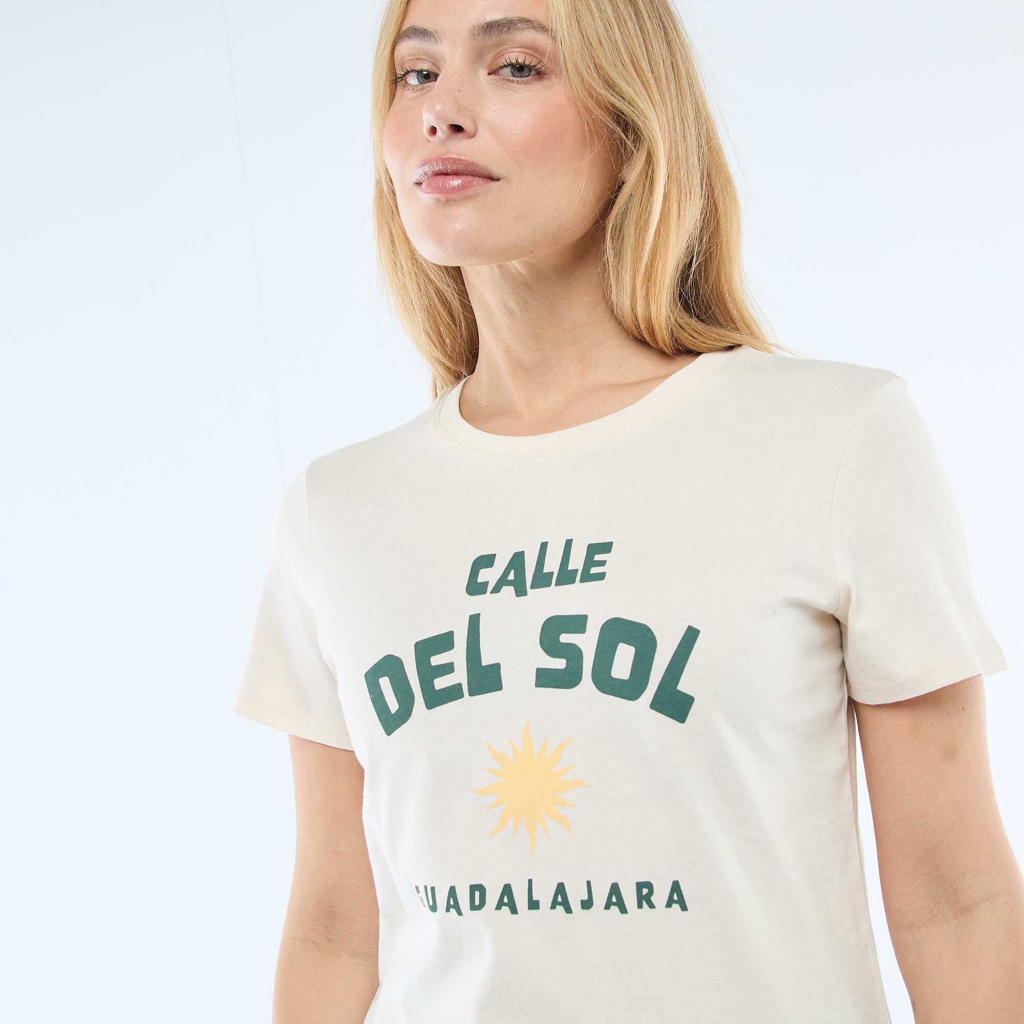 Printed T-shirt GREEN - Image 3
