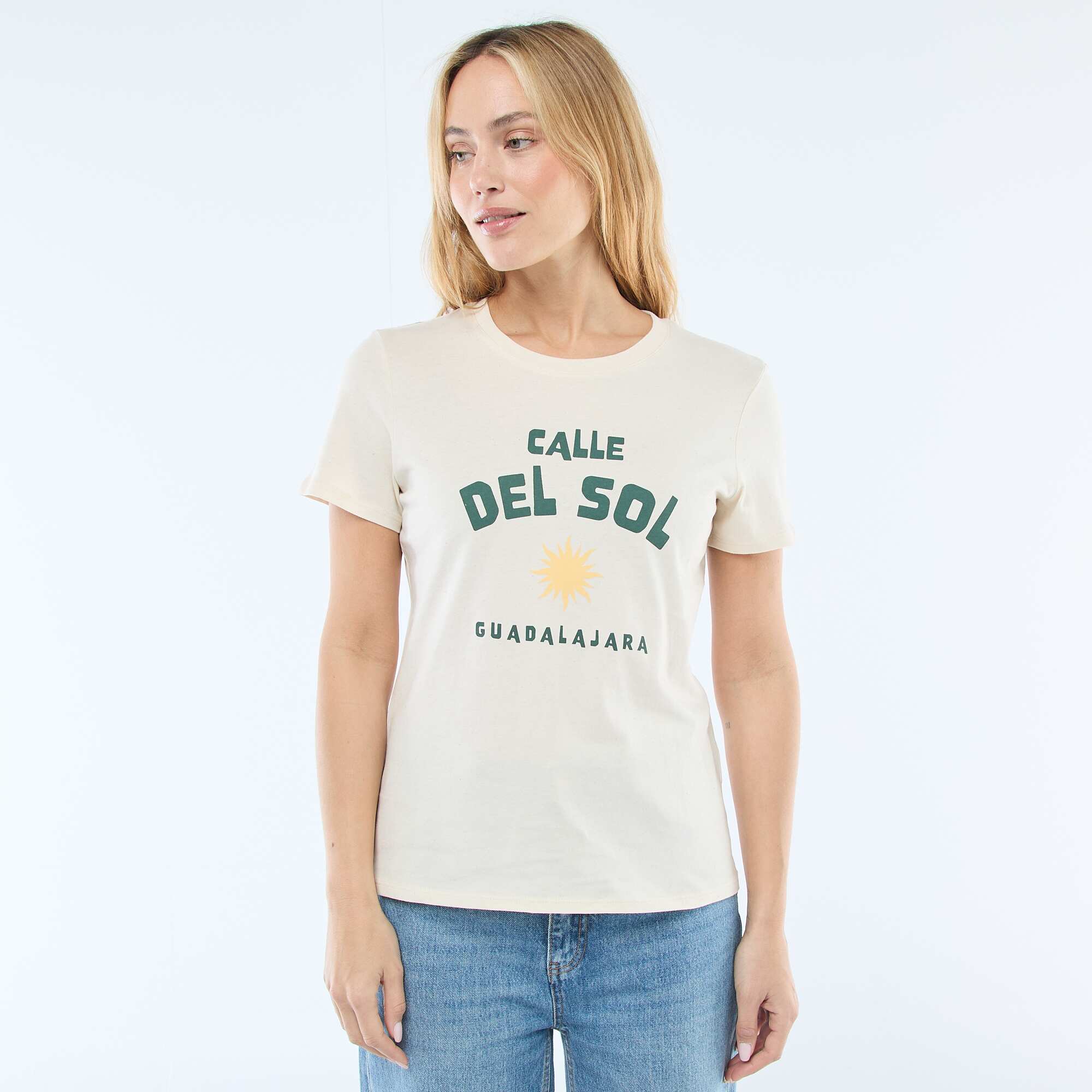 Printed T-shirt GREEN - Image 5