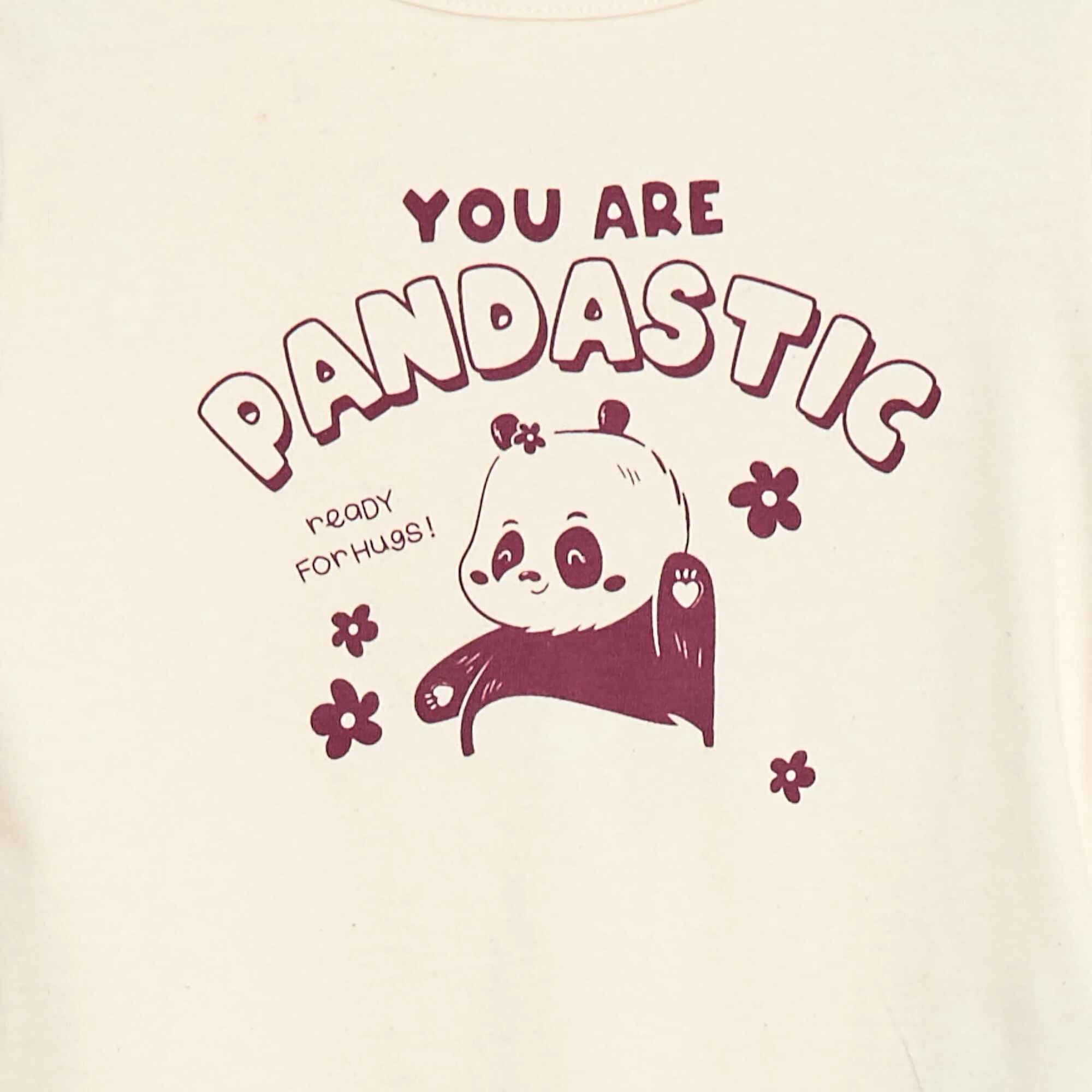Printed T-shirt + Leggings Pyjama Set - 2 pieces BEIGE - Image 2