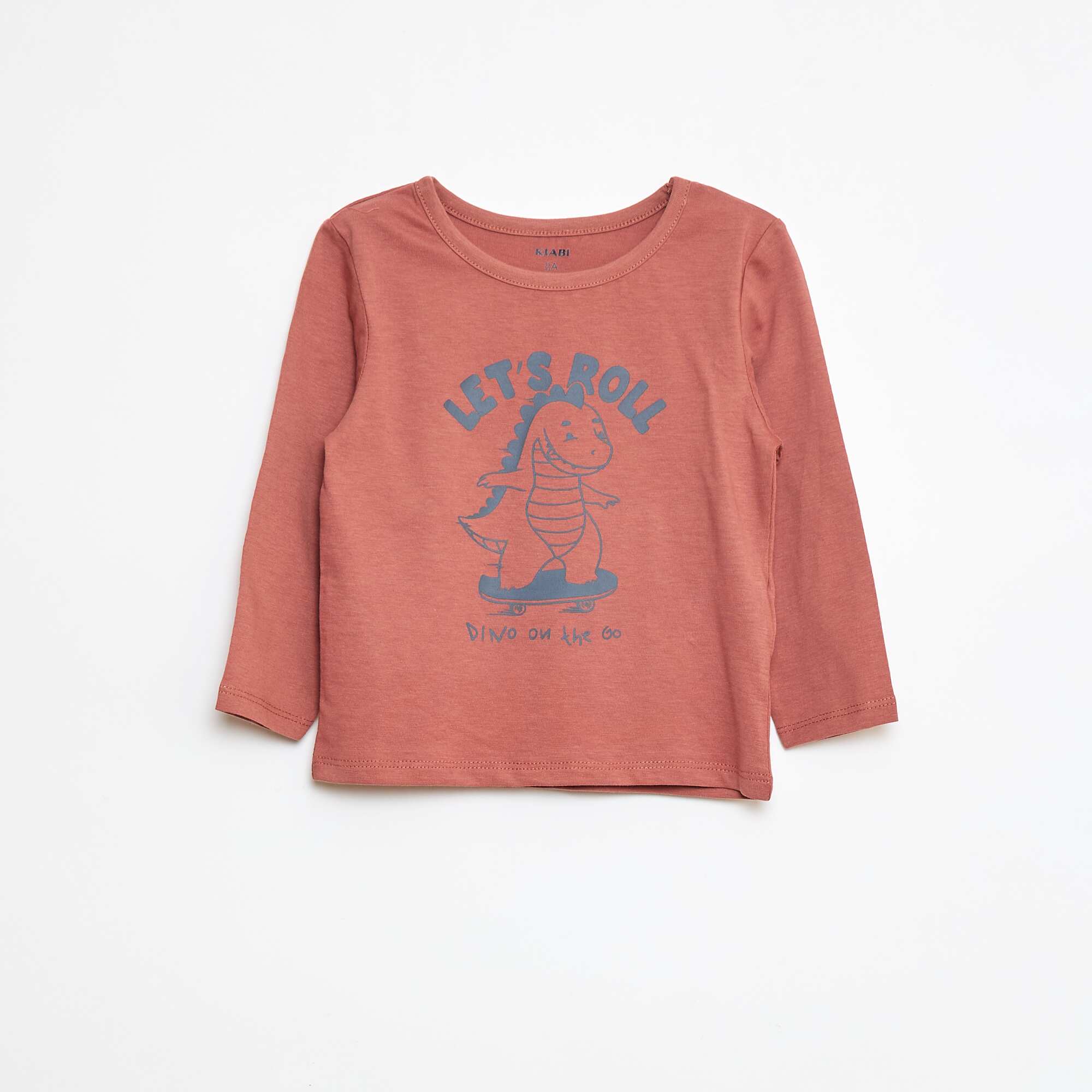 Printed T-shirt + Leggings Pyjama Set - 2 pieces RED - Image 3