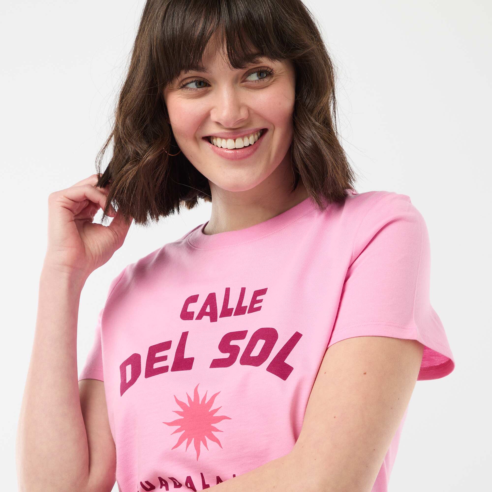 Printed T-shirt PINK - Image 3
