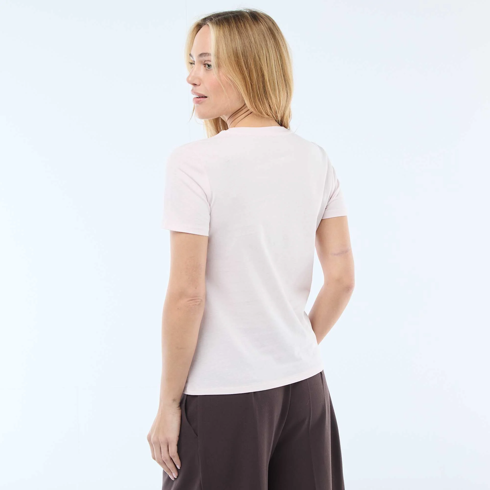 Printed T-shirt PINK - Image 4