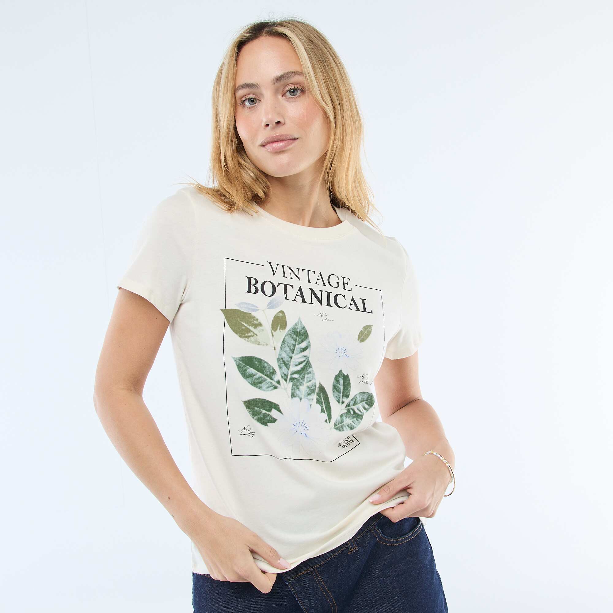 Printed T-shirt WHITE