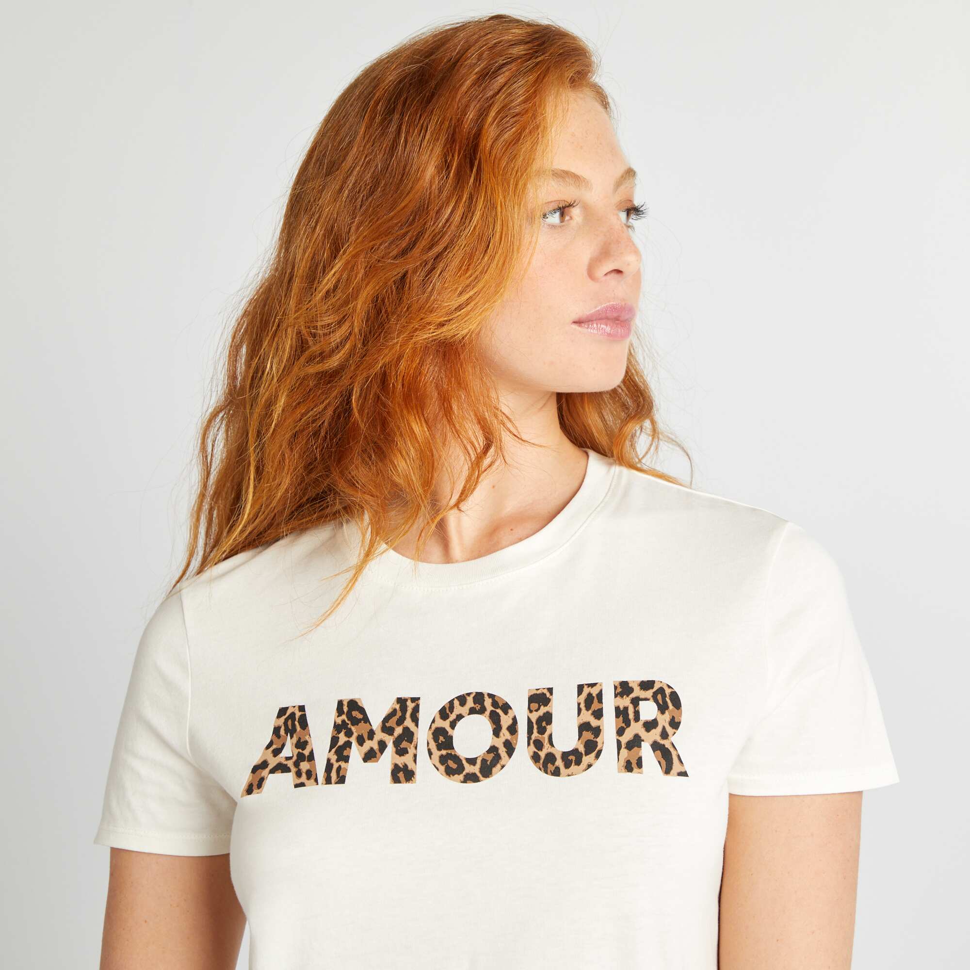 Printed T-shirt WHITE - Image 2