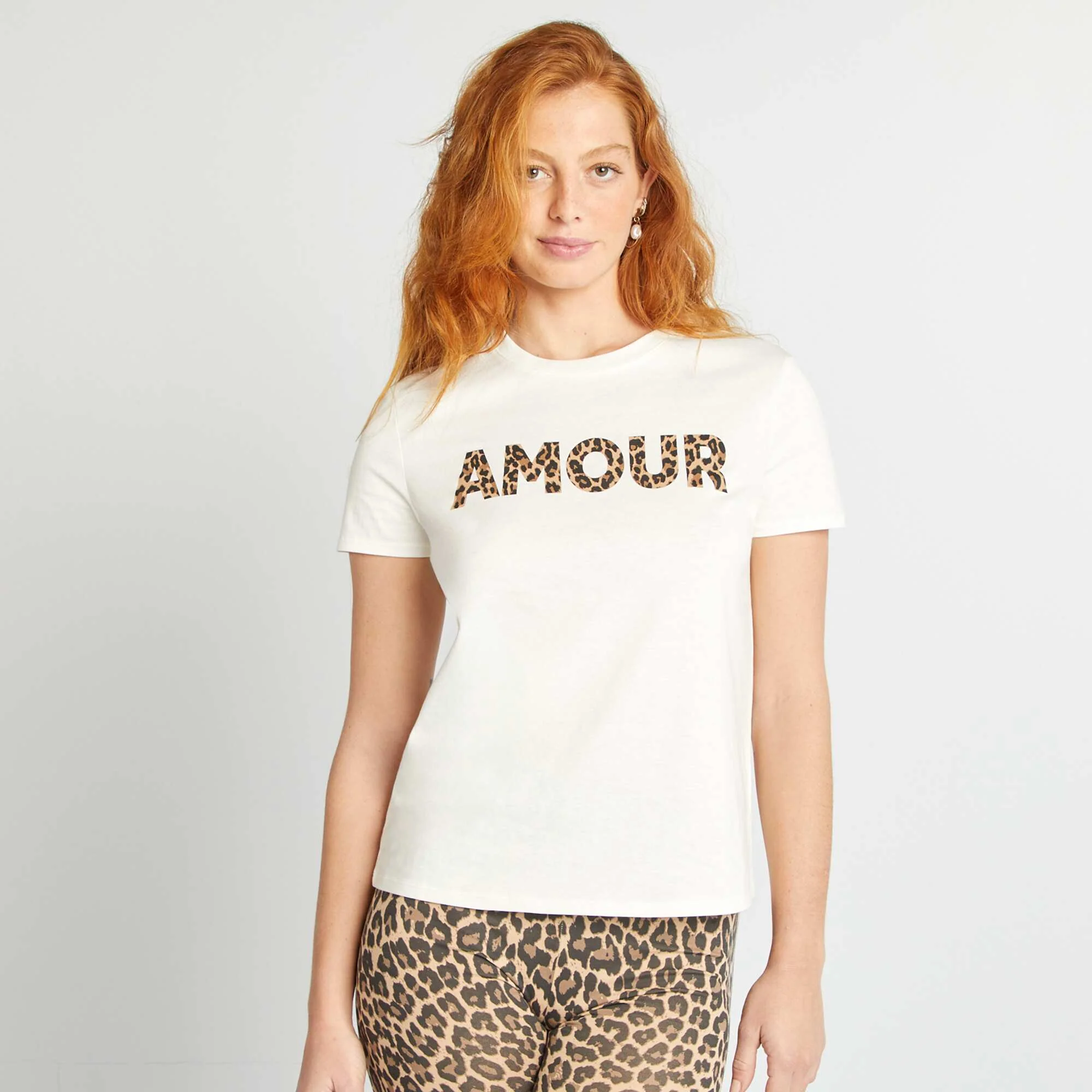 Printed T-shirt WHITE - Image 4