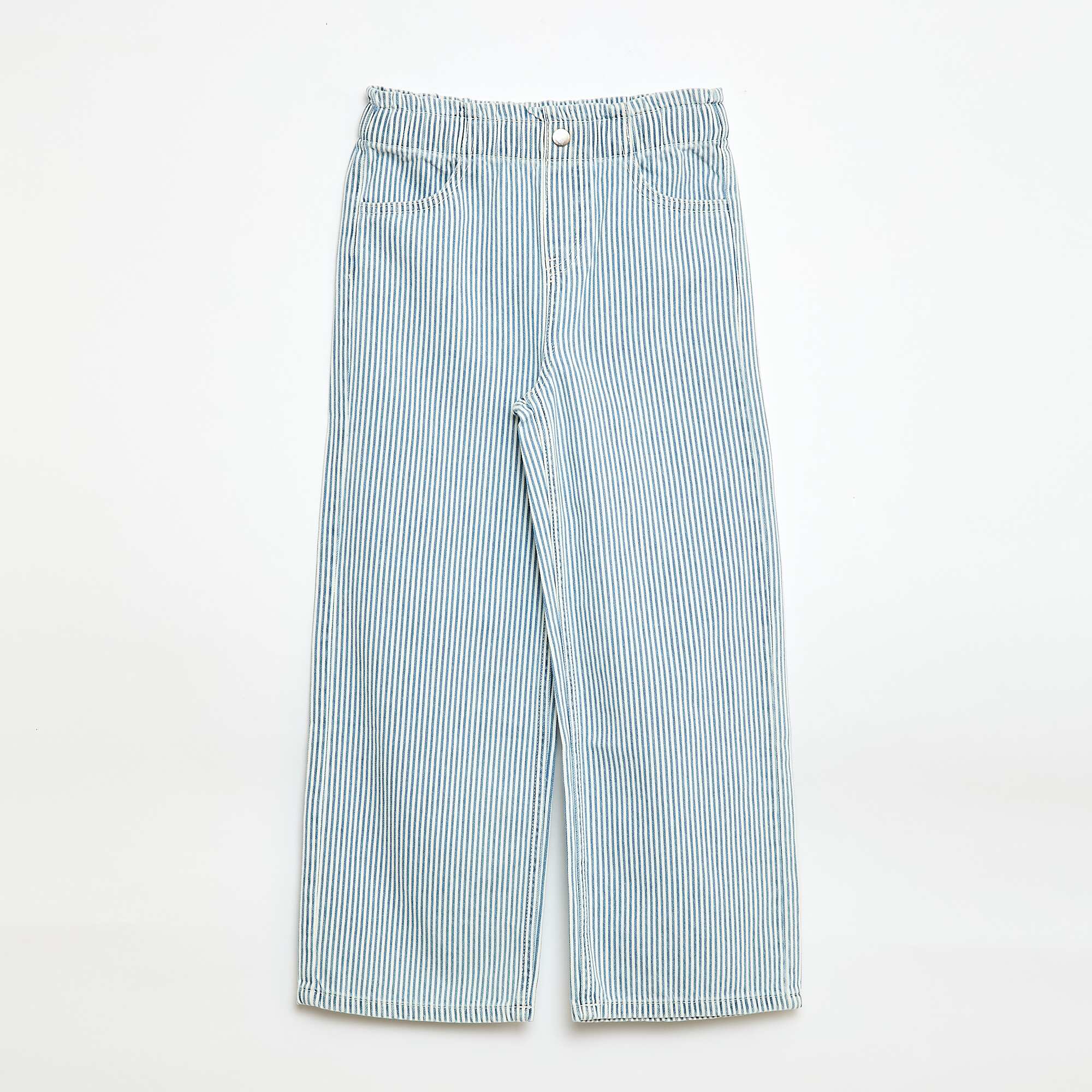 Printed Wide Leg Jeans BLUE