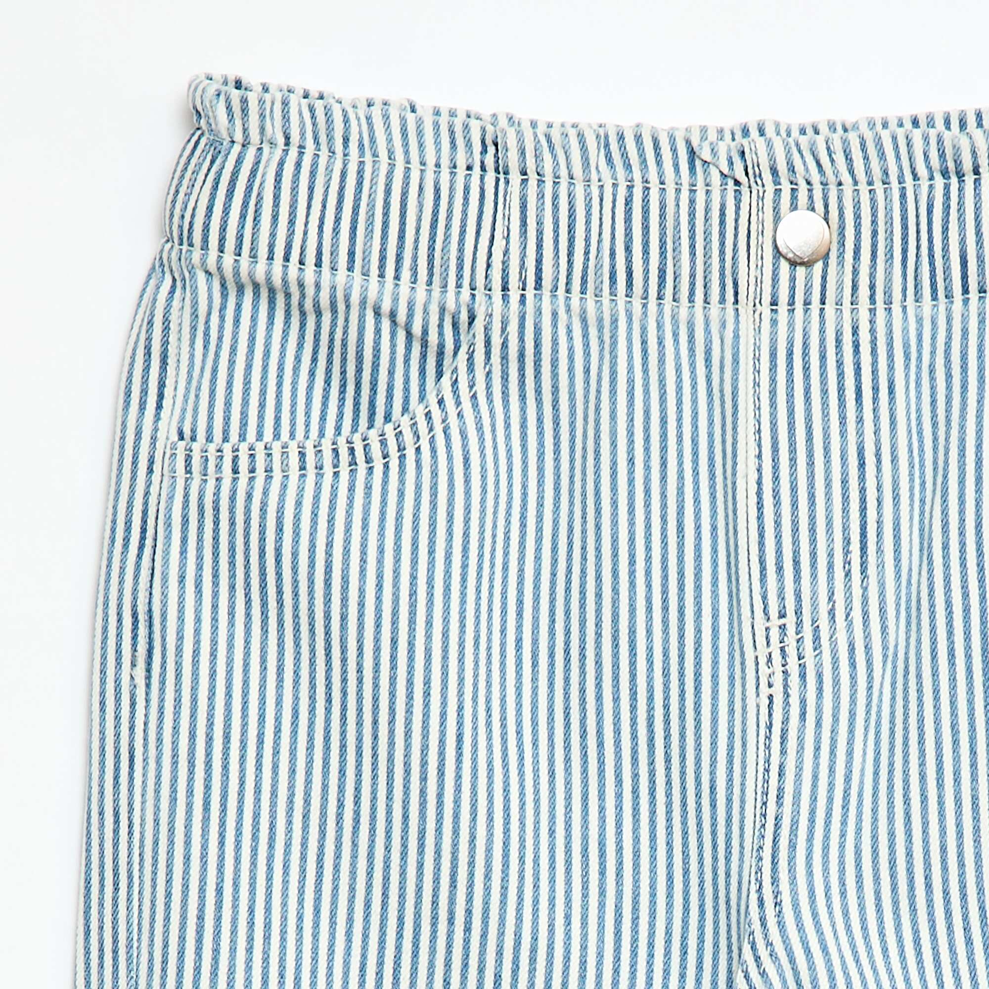 Printed Wide Leg Jeans BLUE - Image 3