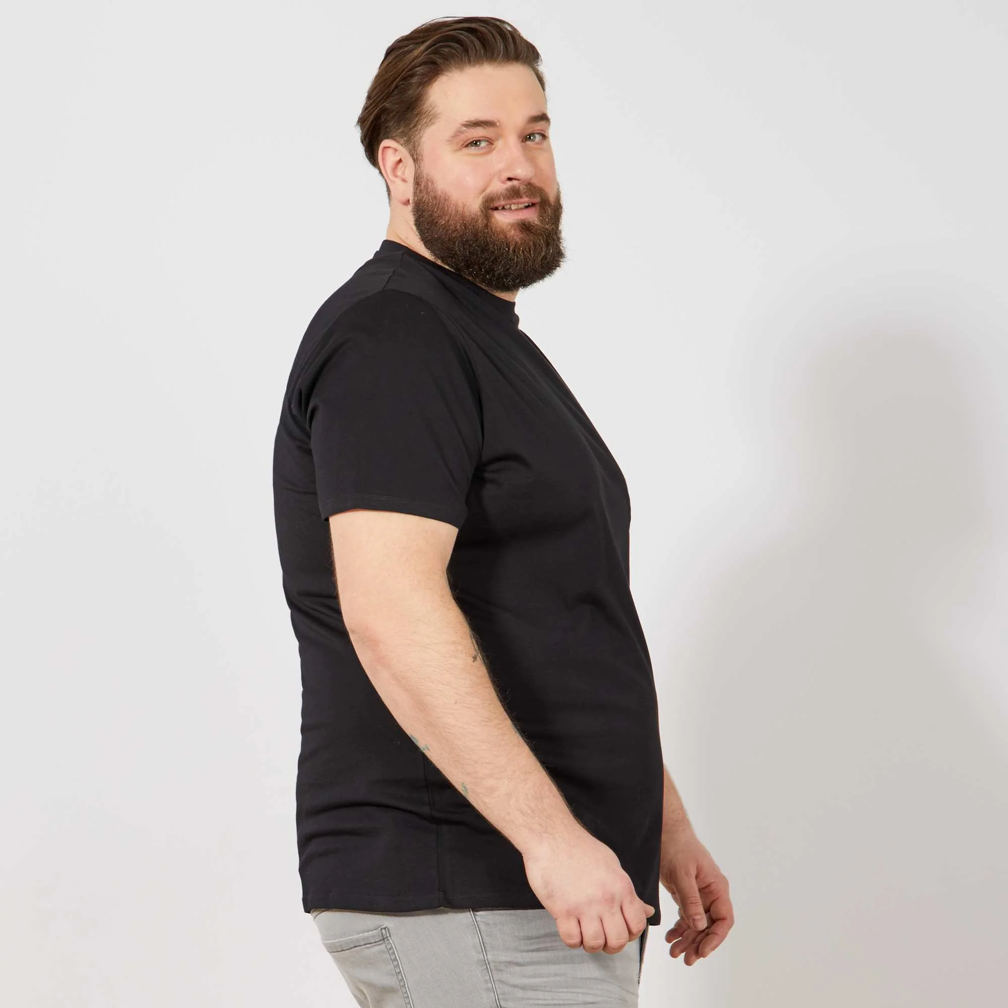 Pure cotton T-shirt Black - Image 5