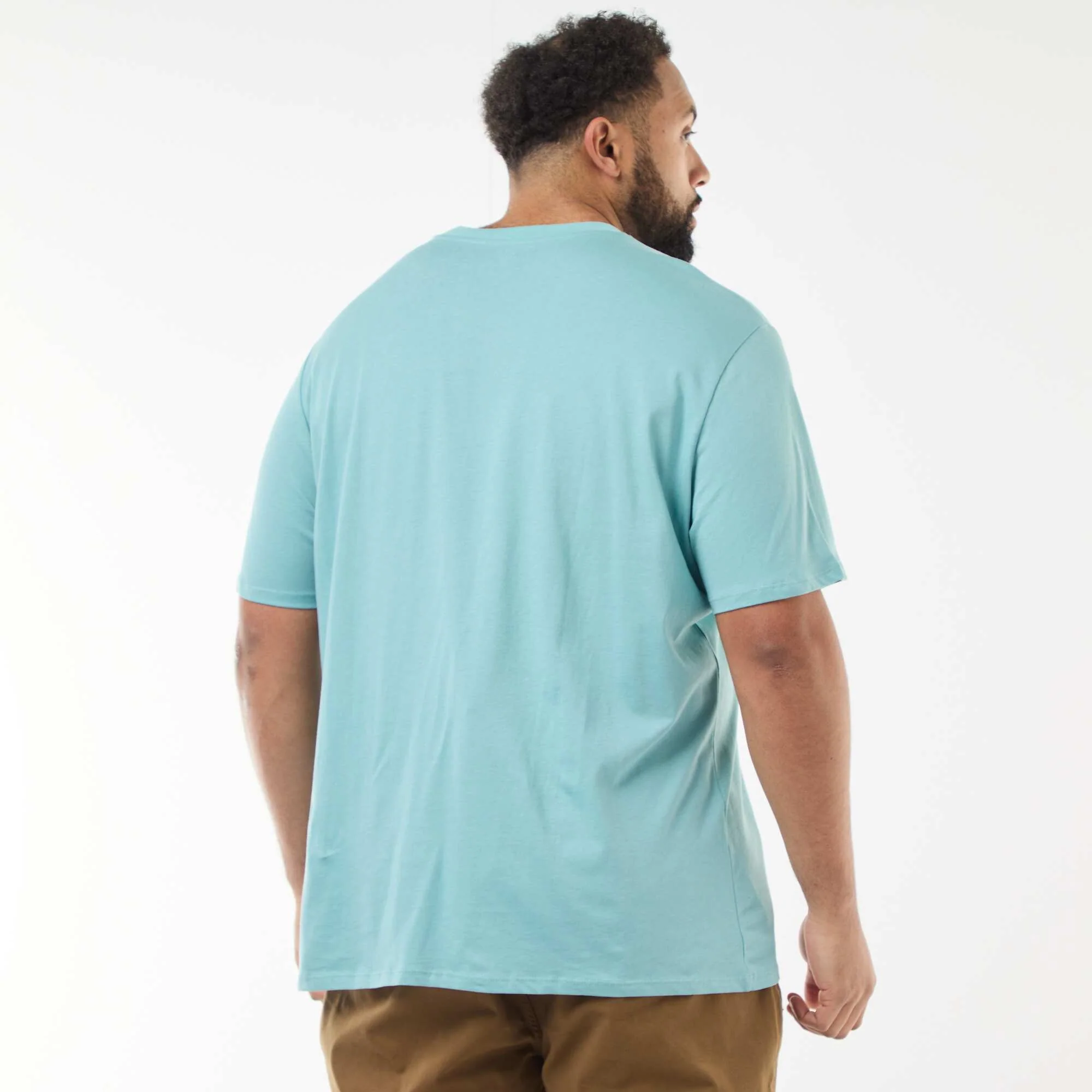 Pure cotton T-shirt BLUE - Image 3