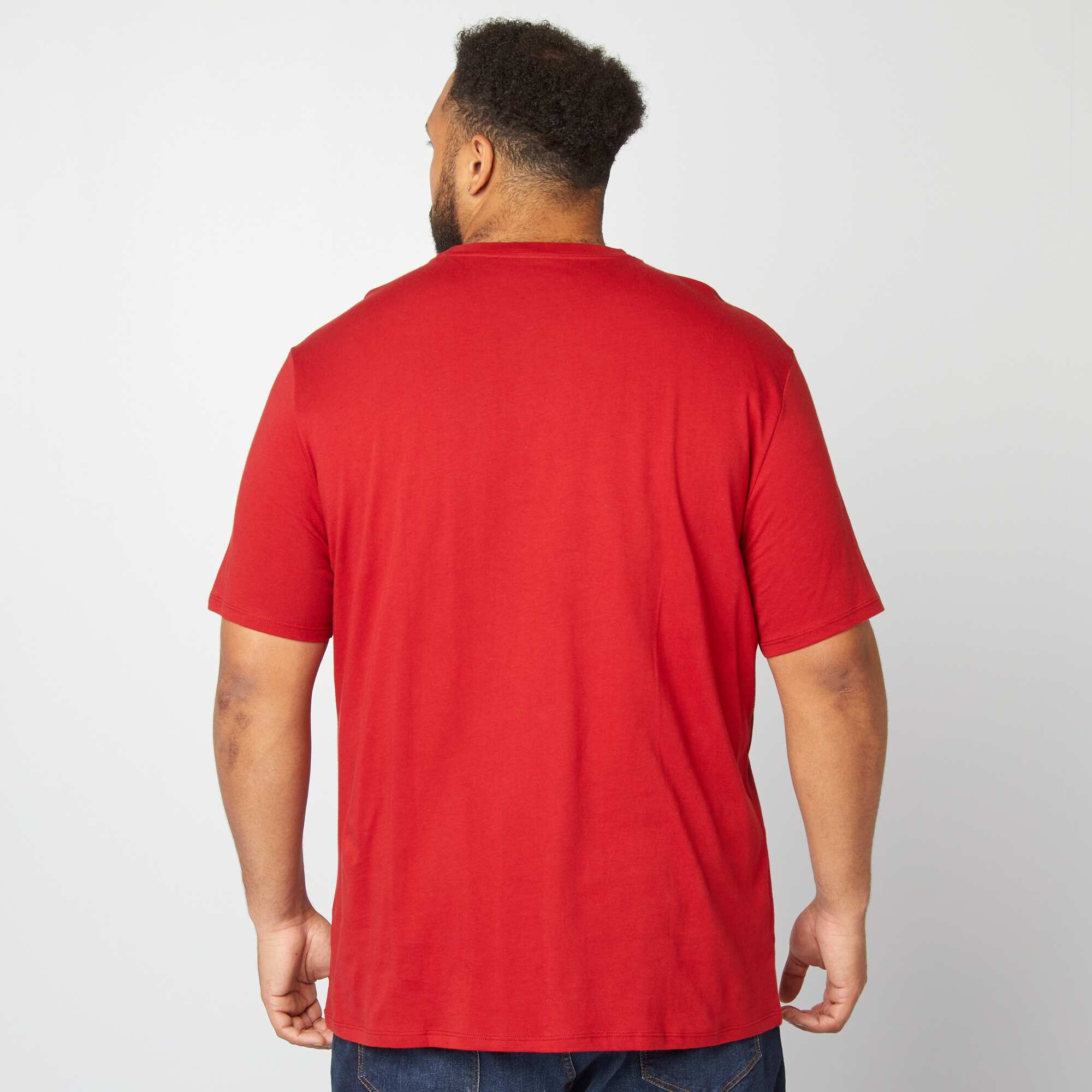 Pure cotton T-shirt RED - Image 3