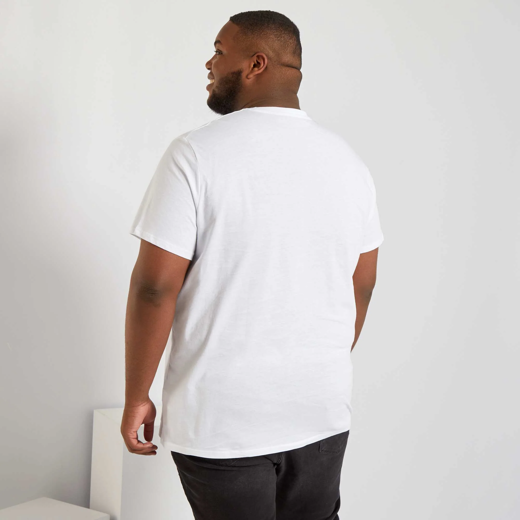 Pure cotton T-shirt White - Image 2