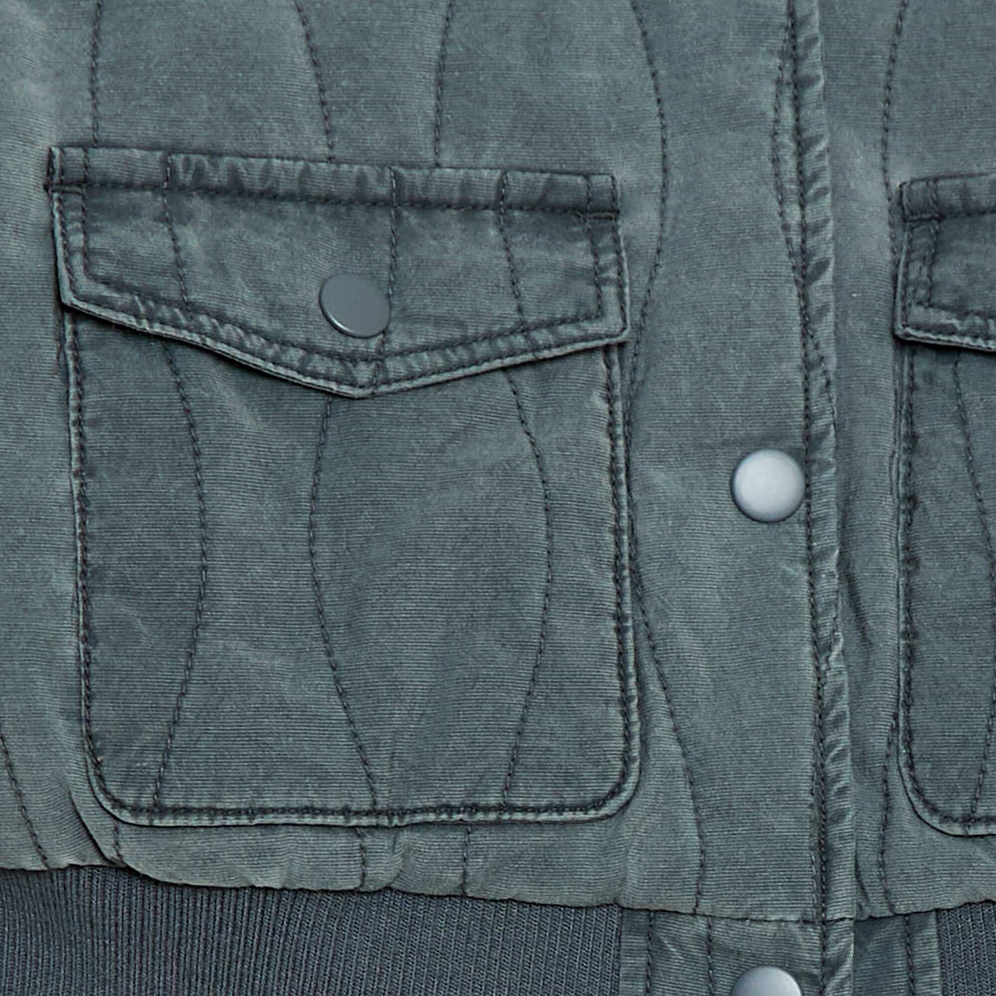 Quilted cotton jacket BLACK - Image 3