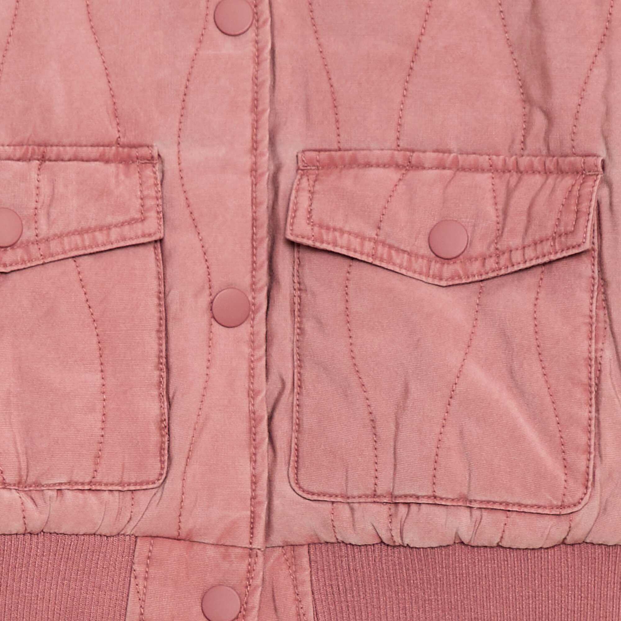 Quilted cotton jacket PINK - Image 4