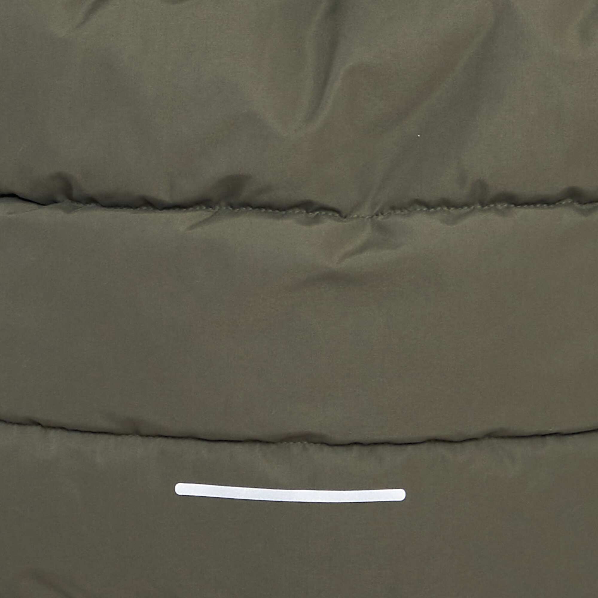 Quilted padded jacket with fleece lining GREEN - Image 5
