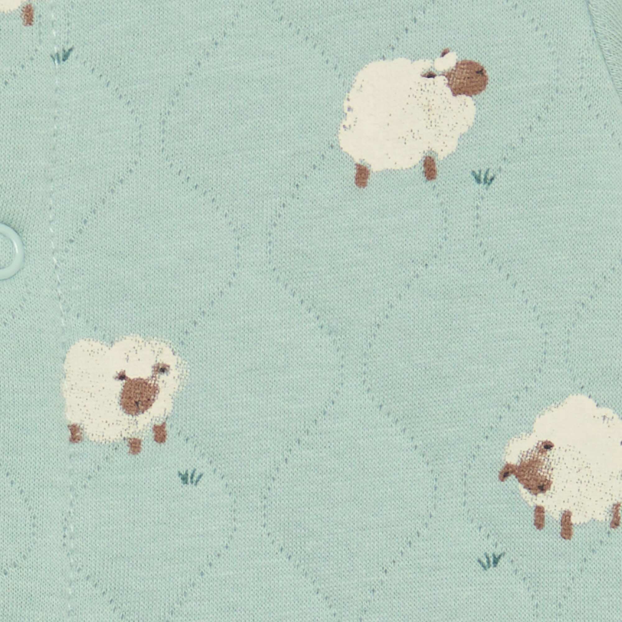Quilted Sleeper Without Feet BLUE - Image 2