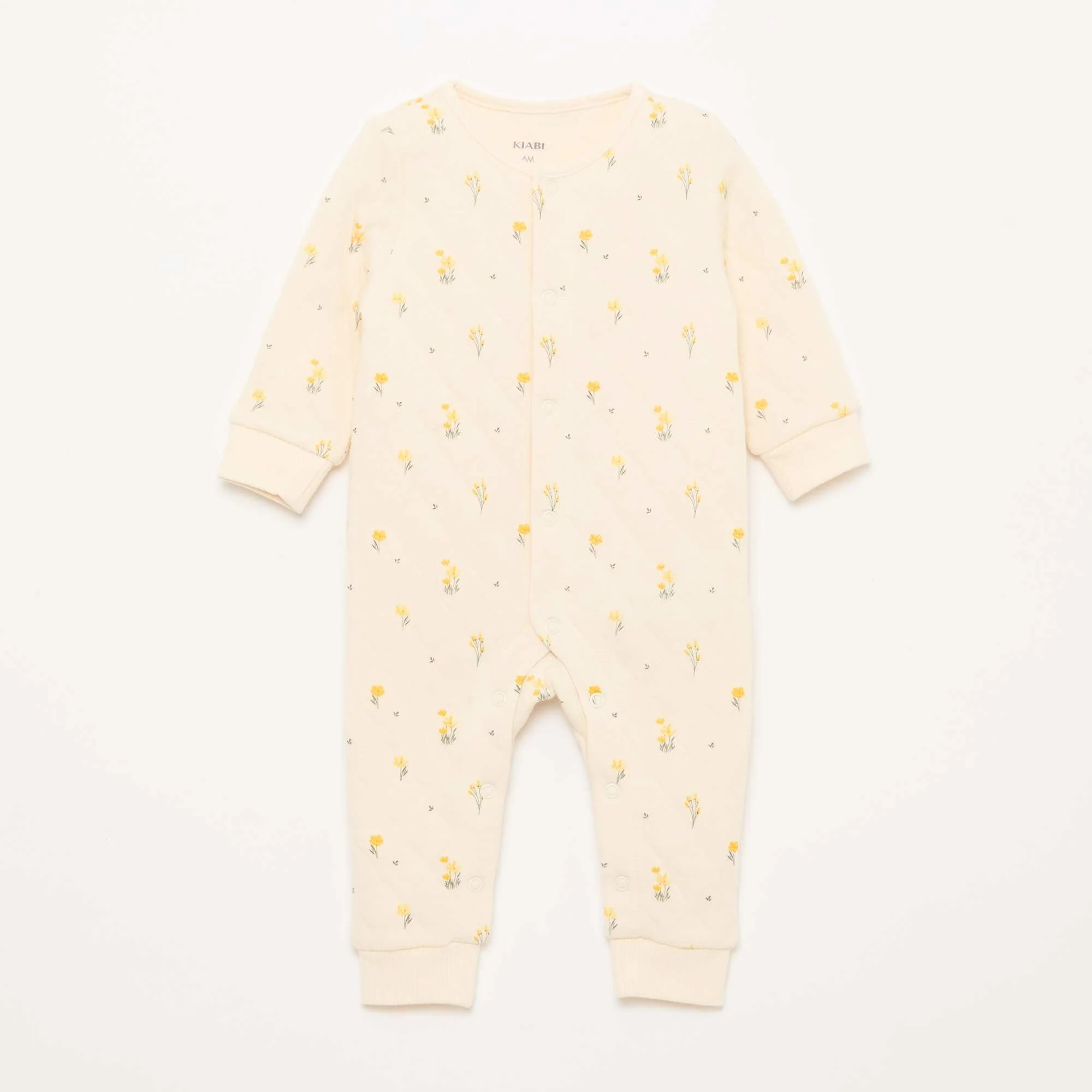 Quilted Sleeper Without Feet WHITE