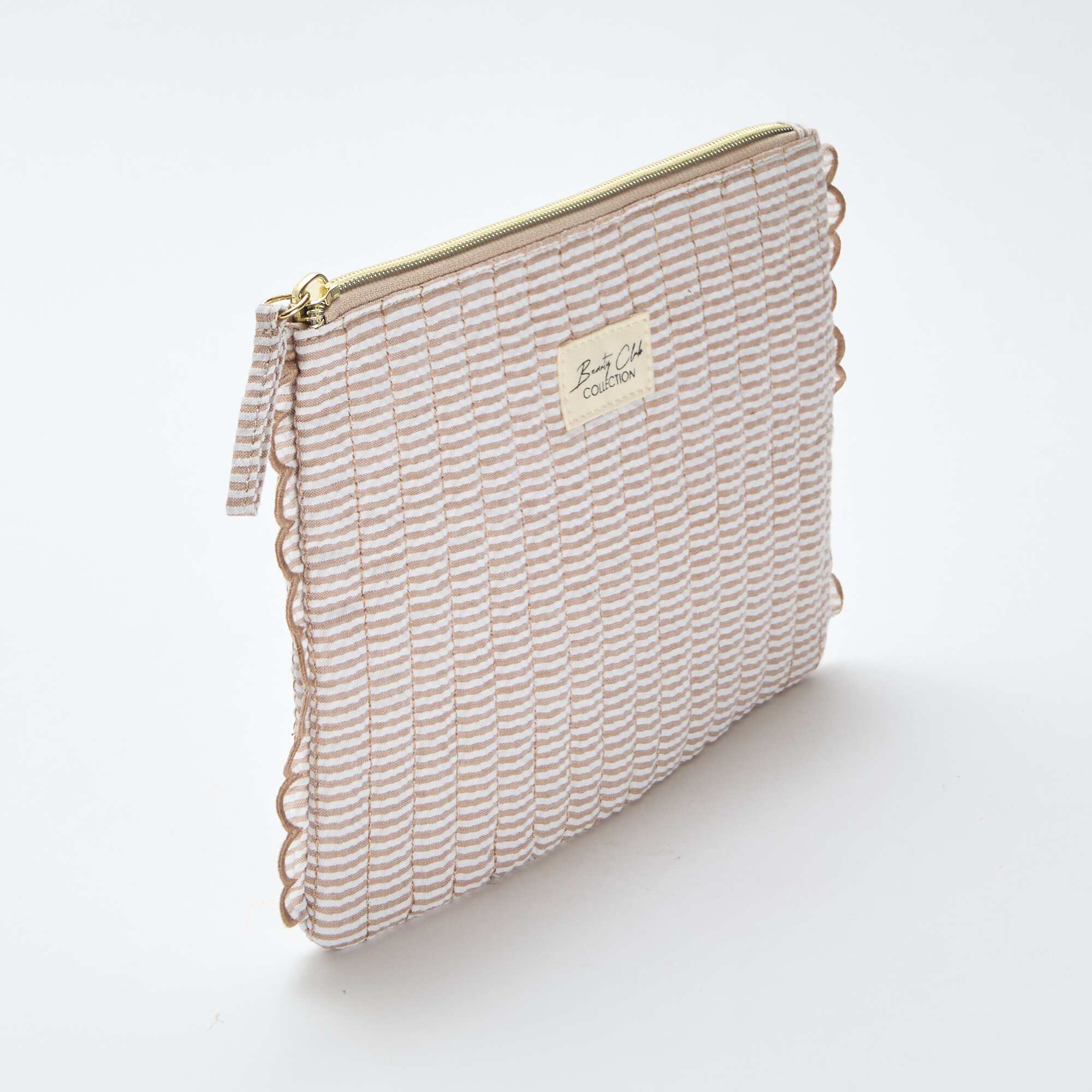 Quilted Storage Pouch BROWN - Image 2