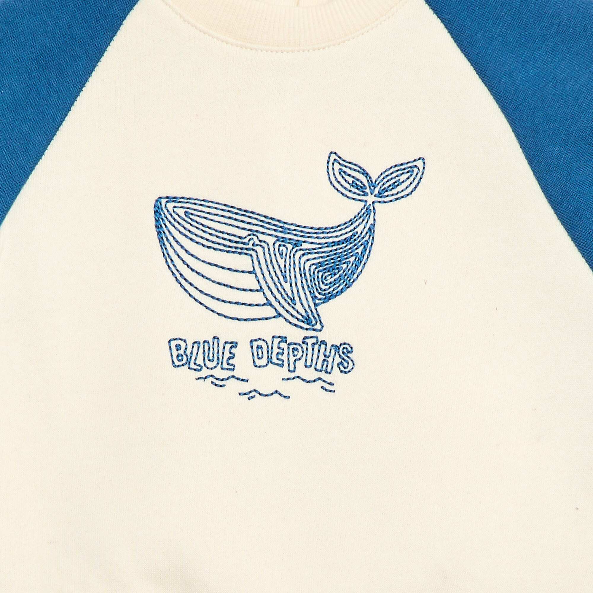 Raglan Sleeve Fleece Sweatshirt BEIGE - Image 4