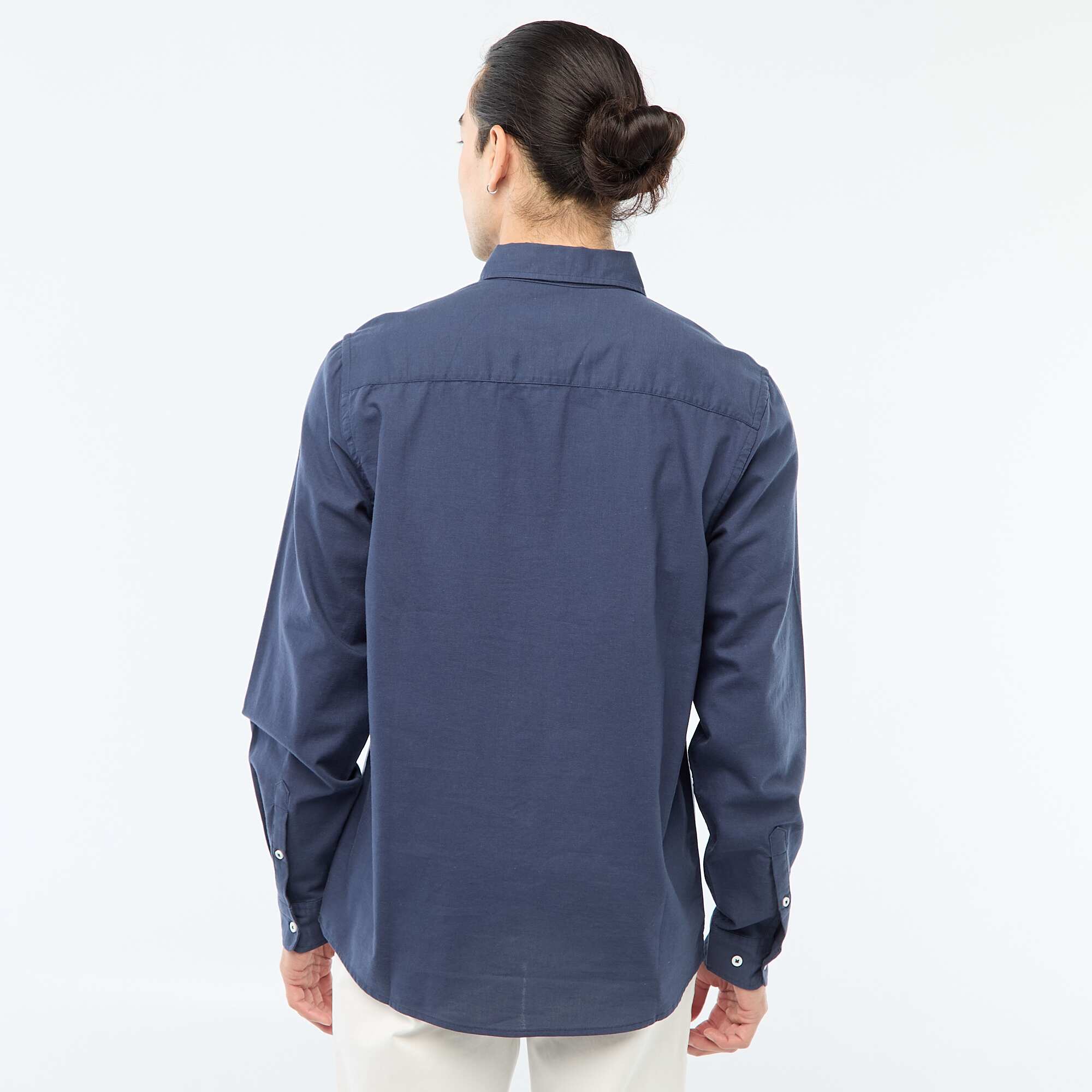 Regular-fit Oxford shirt BLUE - Image 3