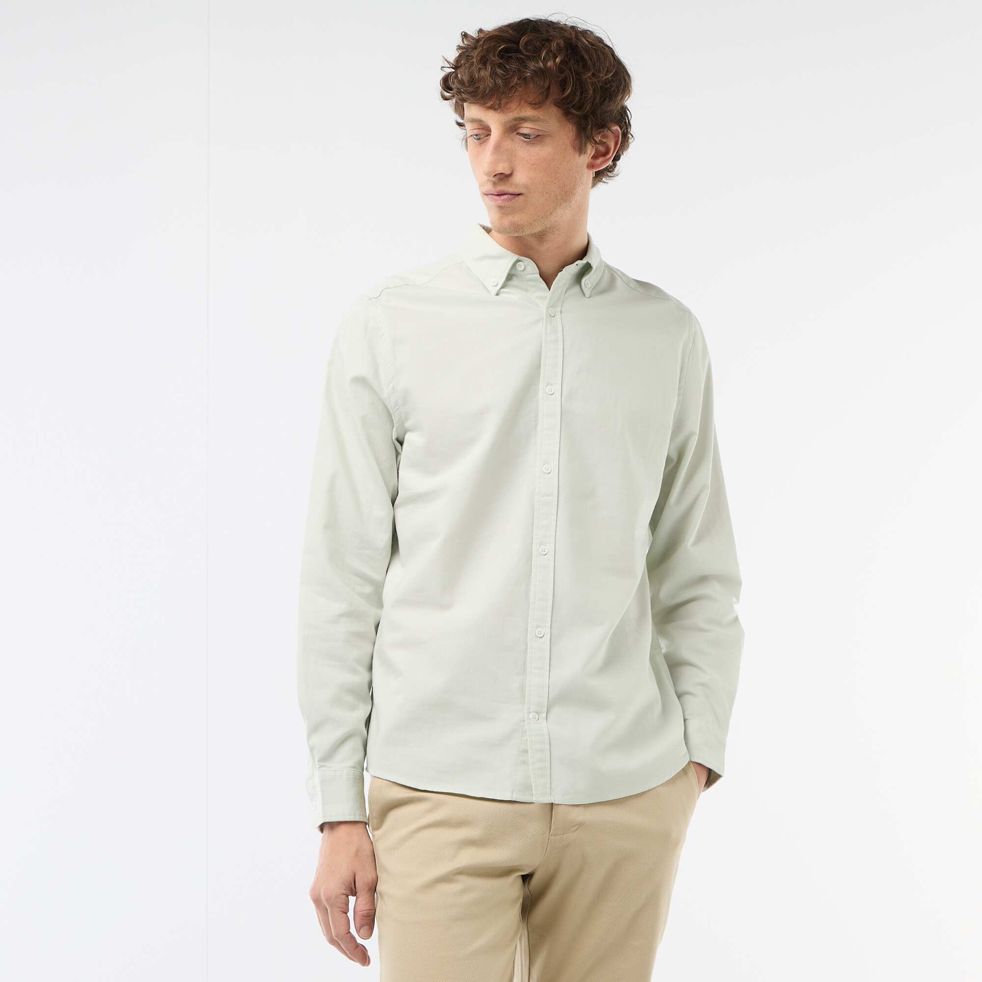 Regular-fit Oxford shirt BLUE - Image 4