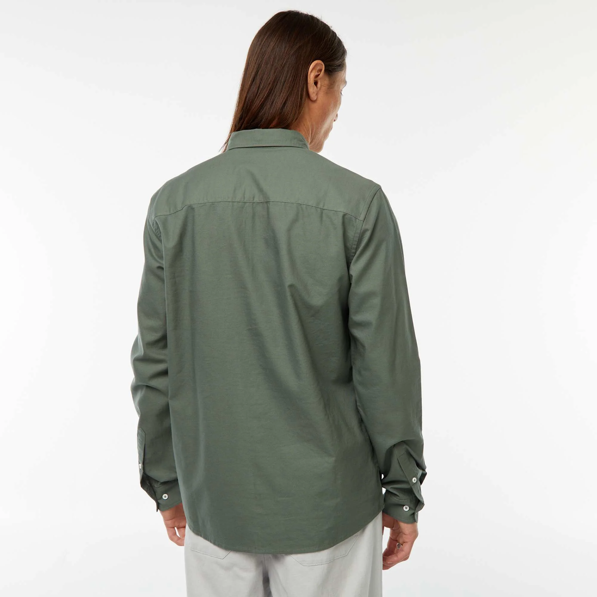 Regular-fit Oxford shirt GREEN - Image 3