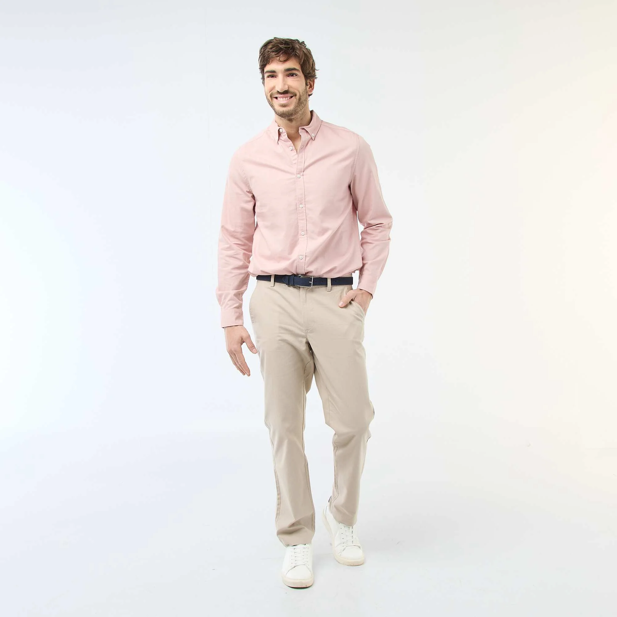 Regular-fit Oxford shirt PINK - Image 2