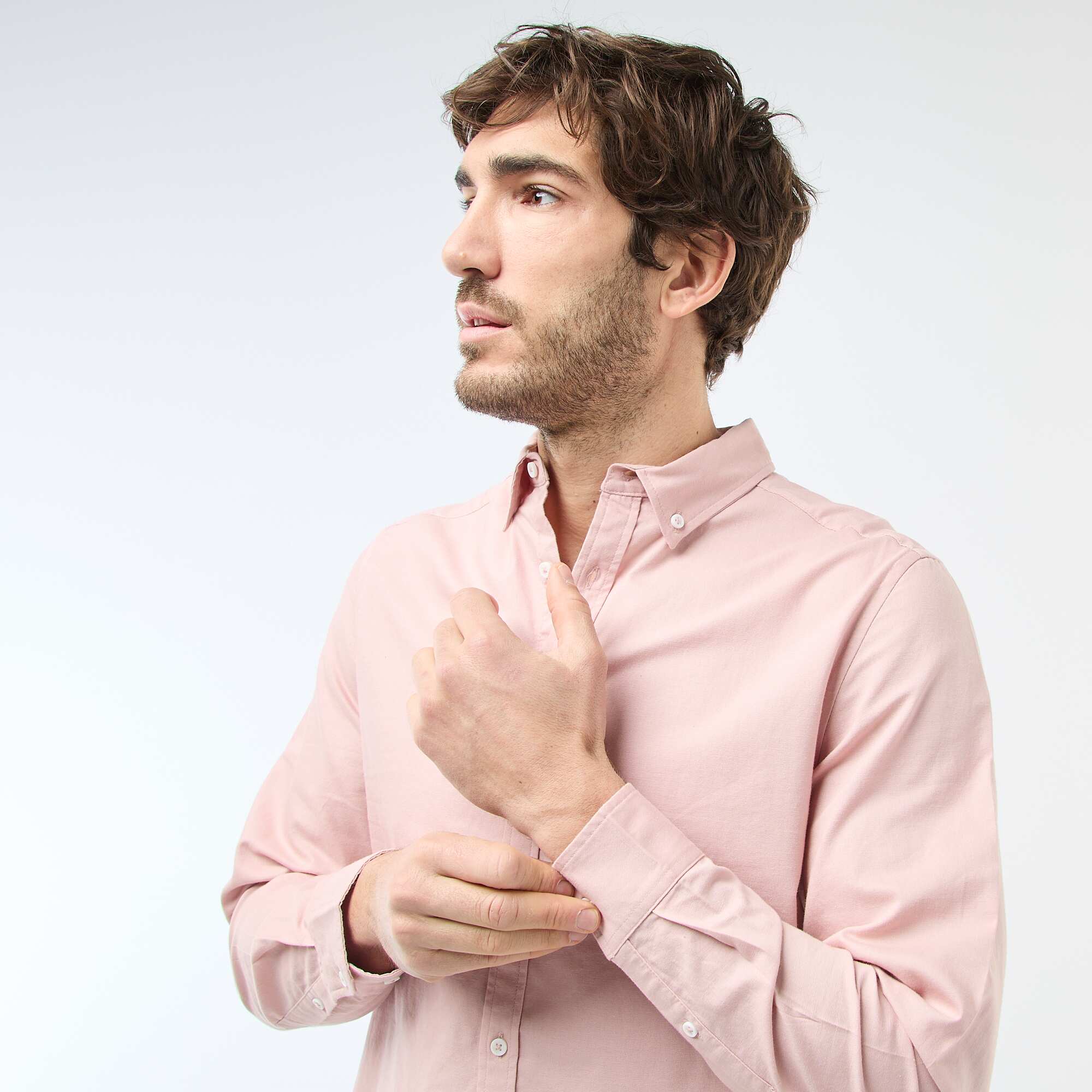 Regular-fit Oxford shirt PINK - Image 3