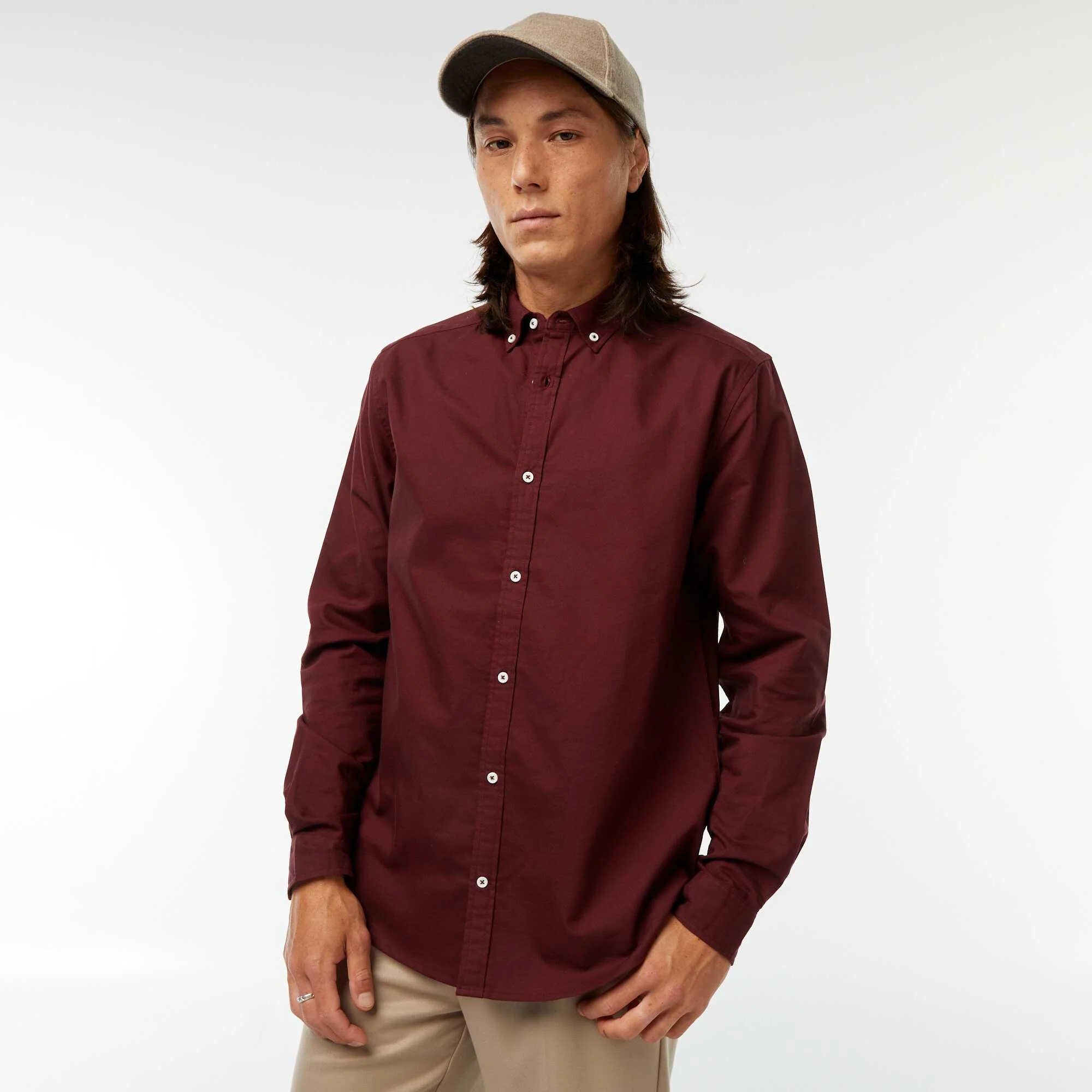 Regular-fit Oxford shirt RED - Image 4