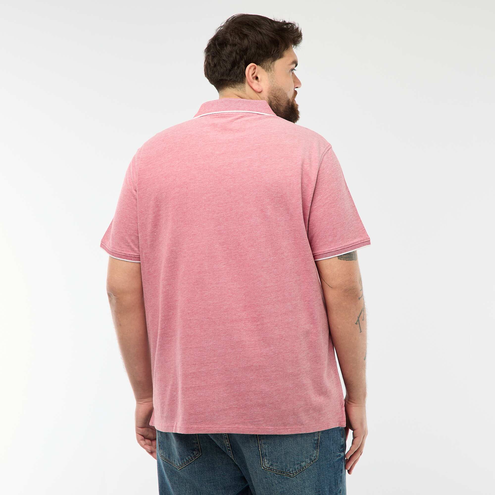 Regular fit polo shirt RED - Image 3